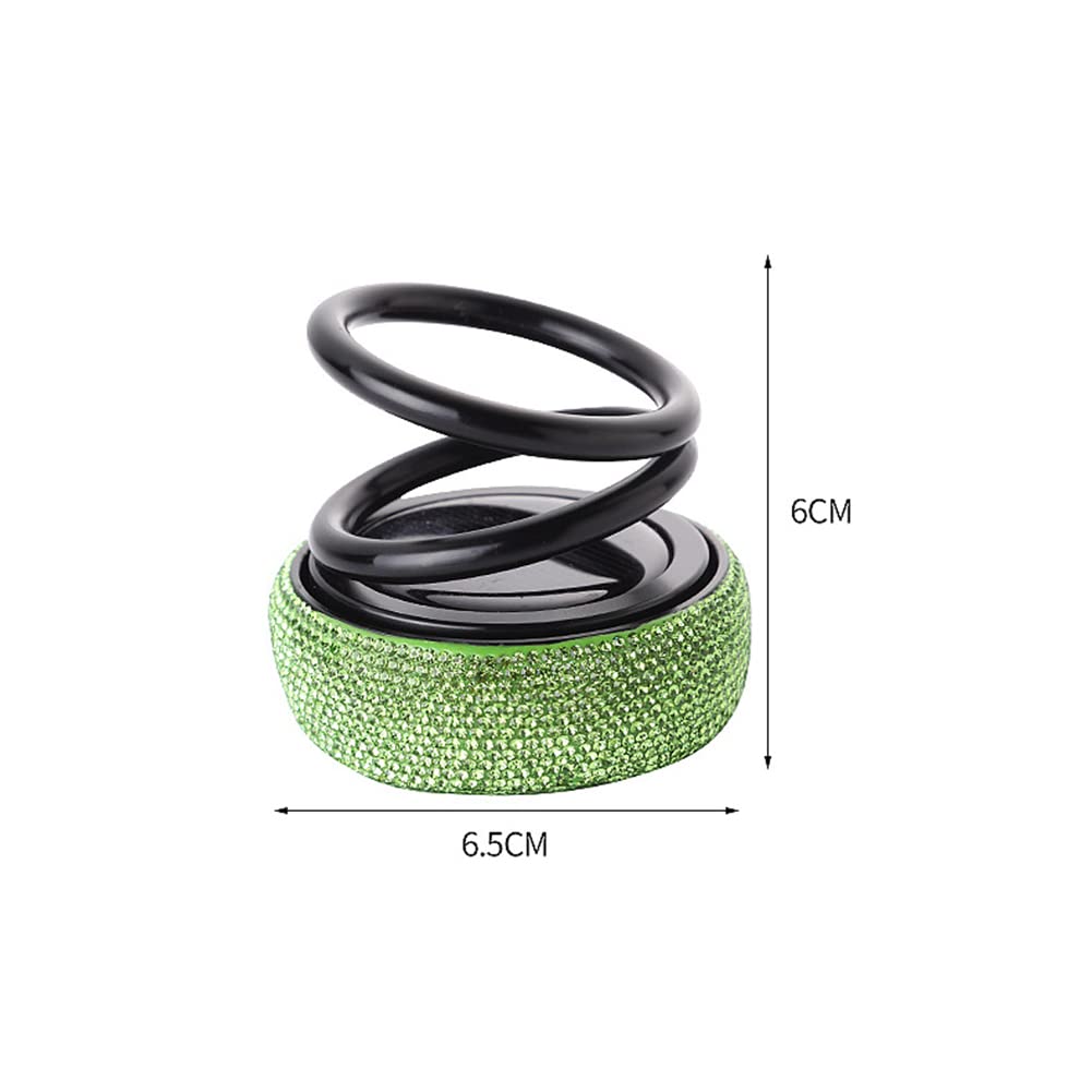 Solar Car Aromatherapy Diffuser - Zcargel Dual Ring Rotating Car Air Freshener with Essential Oils | Perfect for Cars, Office, Bedroom, Living Room & Kitchen | Natural Scent Diffuser for Relaxation & Stress Relief