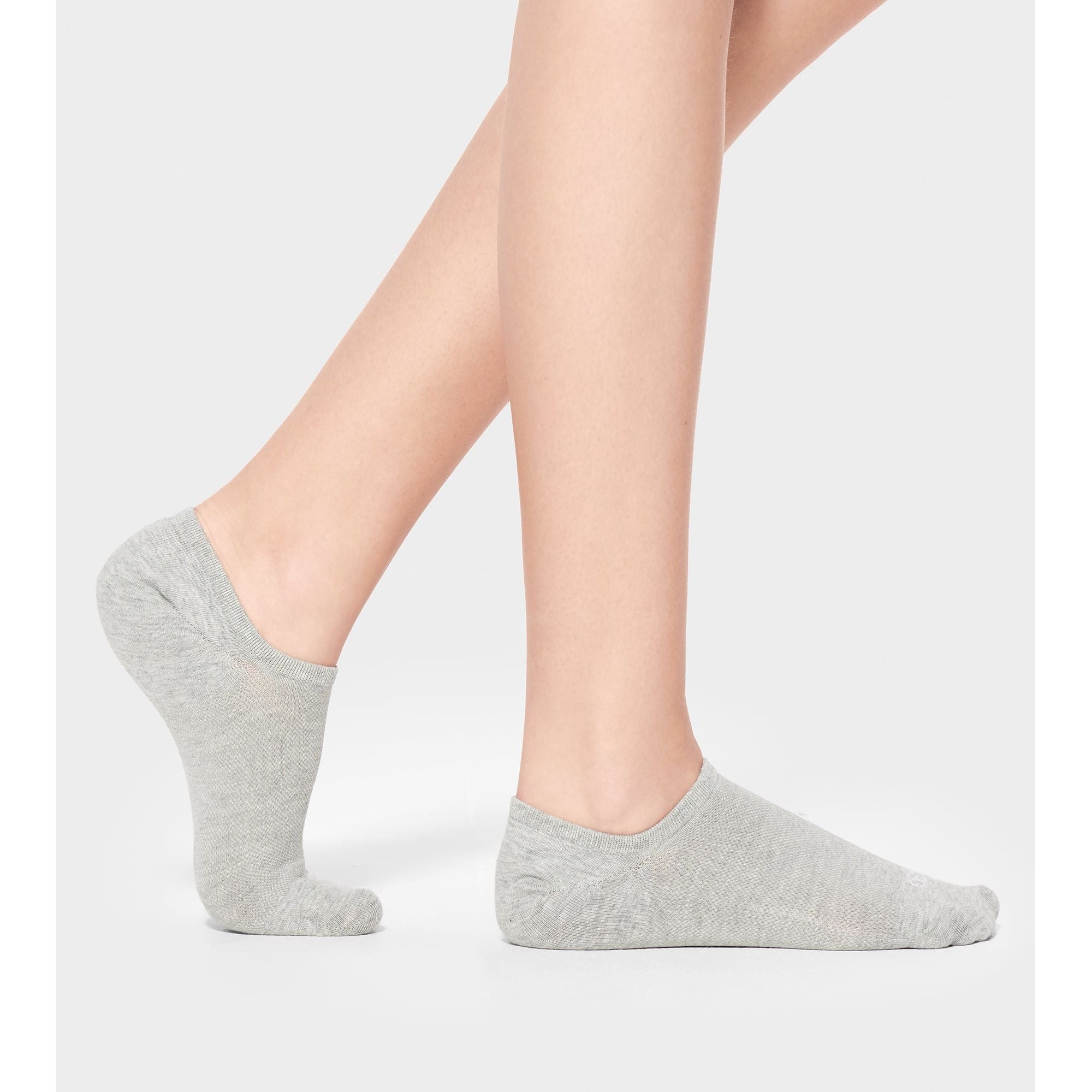Ugg Women's Stela No Show 3 Pack Socks - White, Grey & Black | Comfortable Invisible Liner Socks for Sneakers & Loafers | Perfect for Everyday Wear & Casual Outfits
