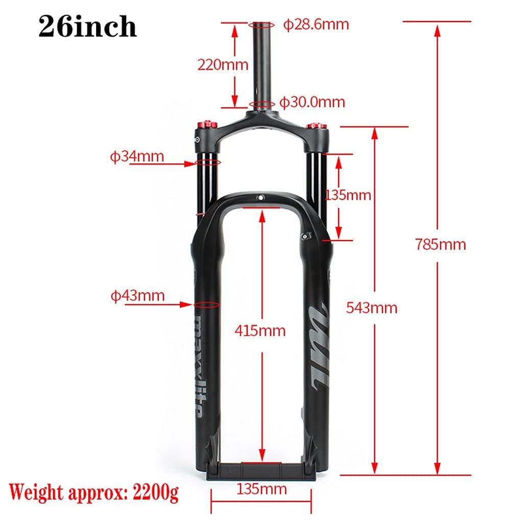 Snow Beach XC Mountain Bike - 26 Inch Fat Tire Bicycle with 4.0