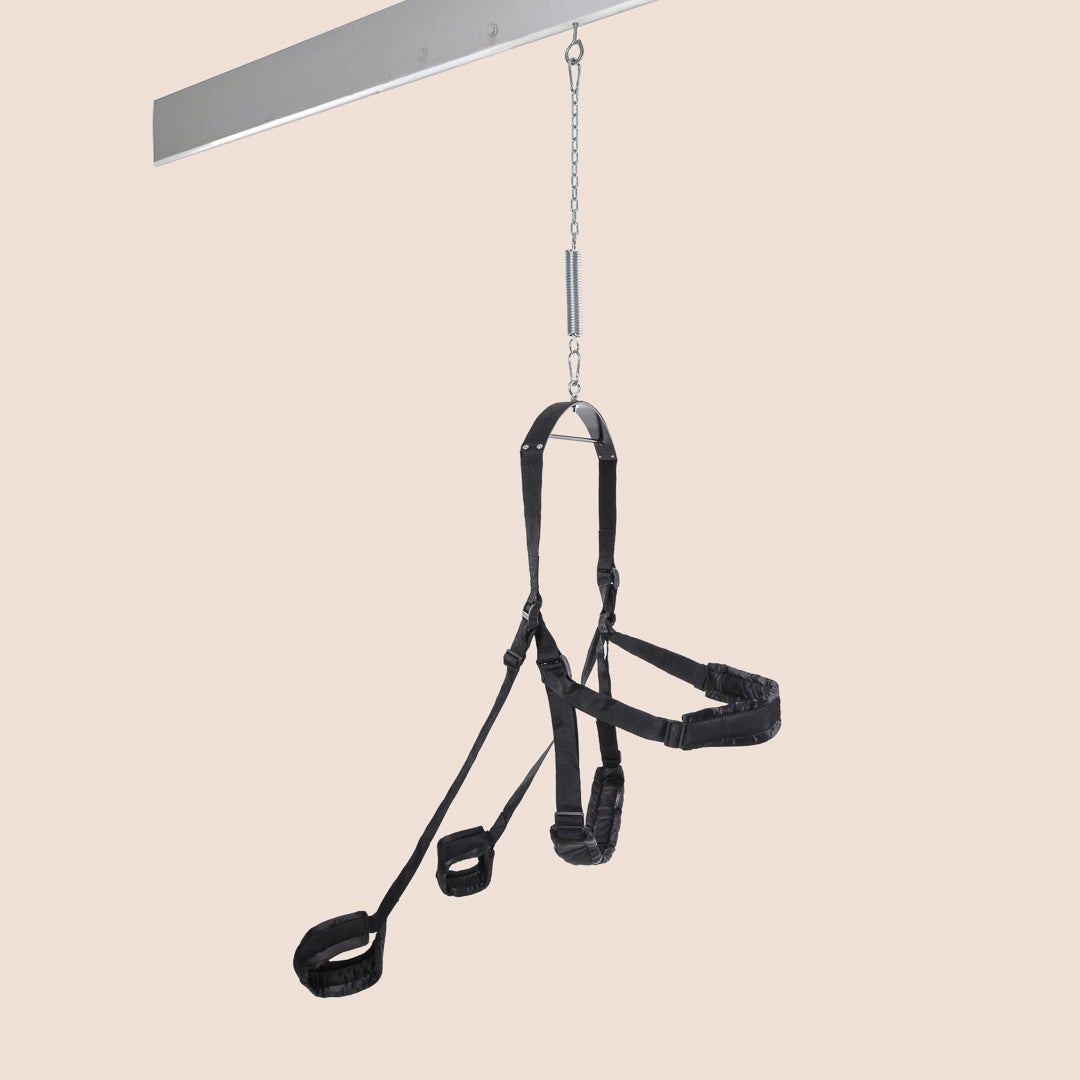 Premium Heavy Duty Adjustable Sex Swing for Couples - Fetish Fantasy Bondage Swing for Bedroom, BDSM, and Adult Play - Supports Up to 300 lbs