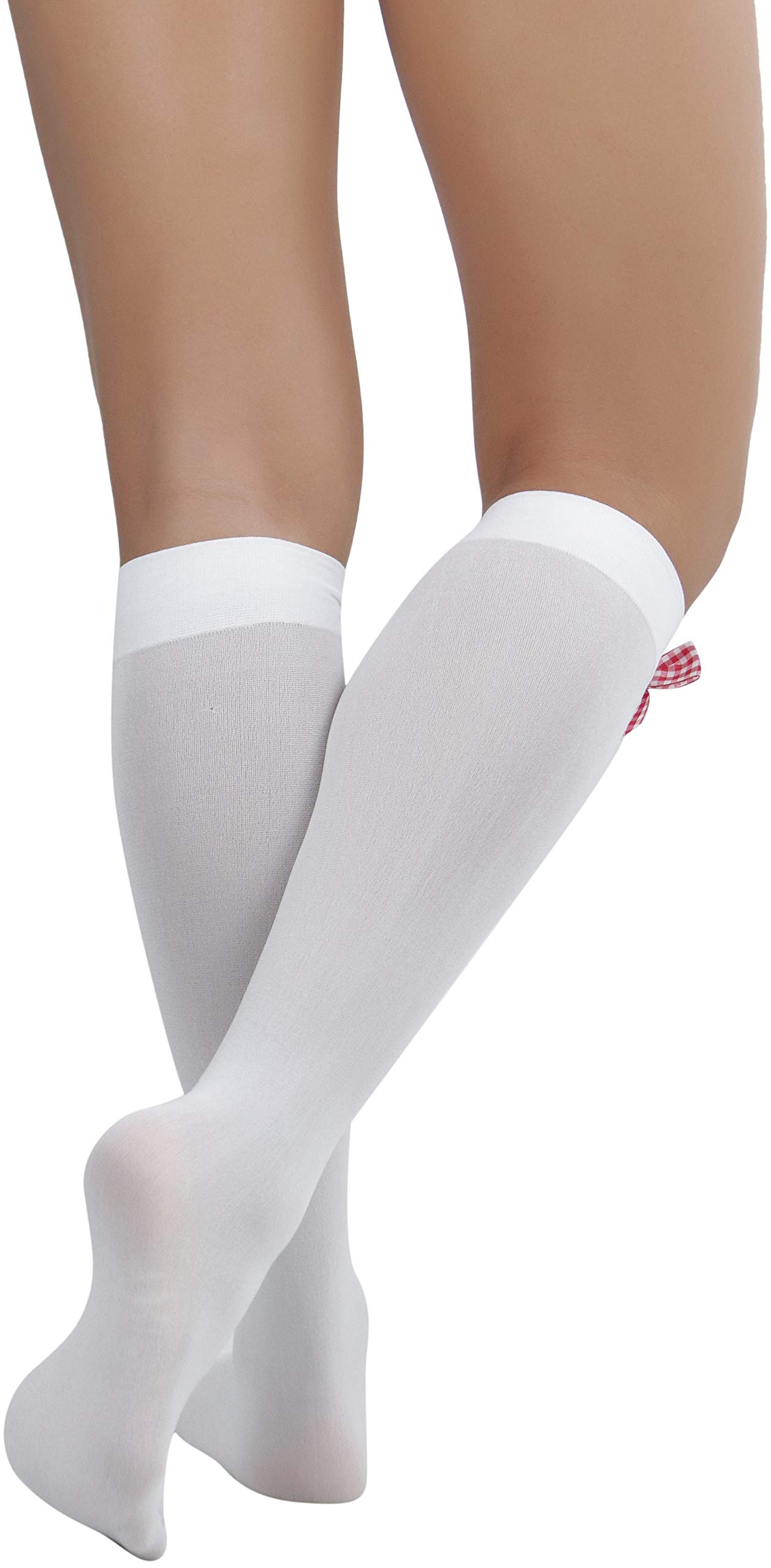 ToBeInStyle Women's Fashion Opaque Nylon Knee High Socks - Warm & Comfortable Winter Socks for Women, Perfect for Boots, Office, and Casual Outfits
