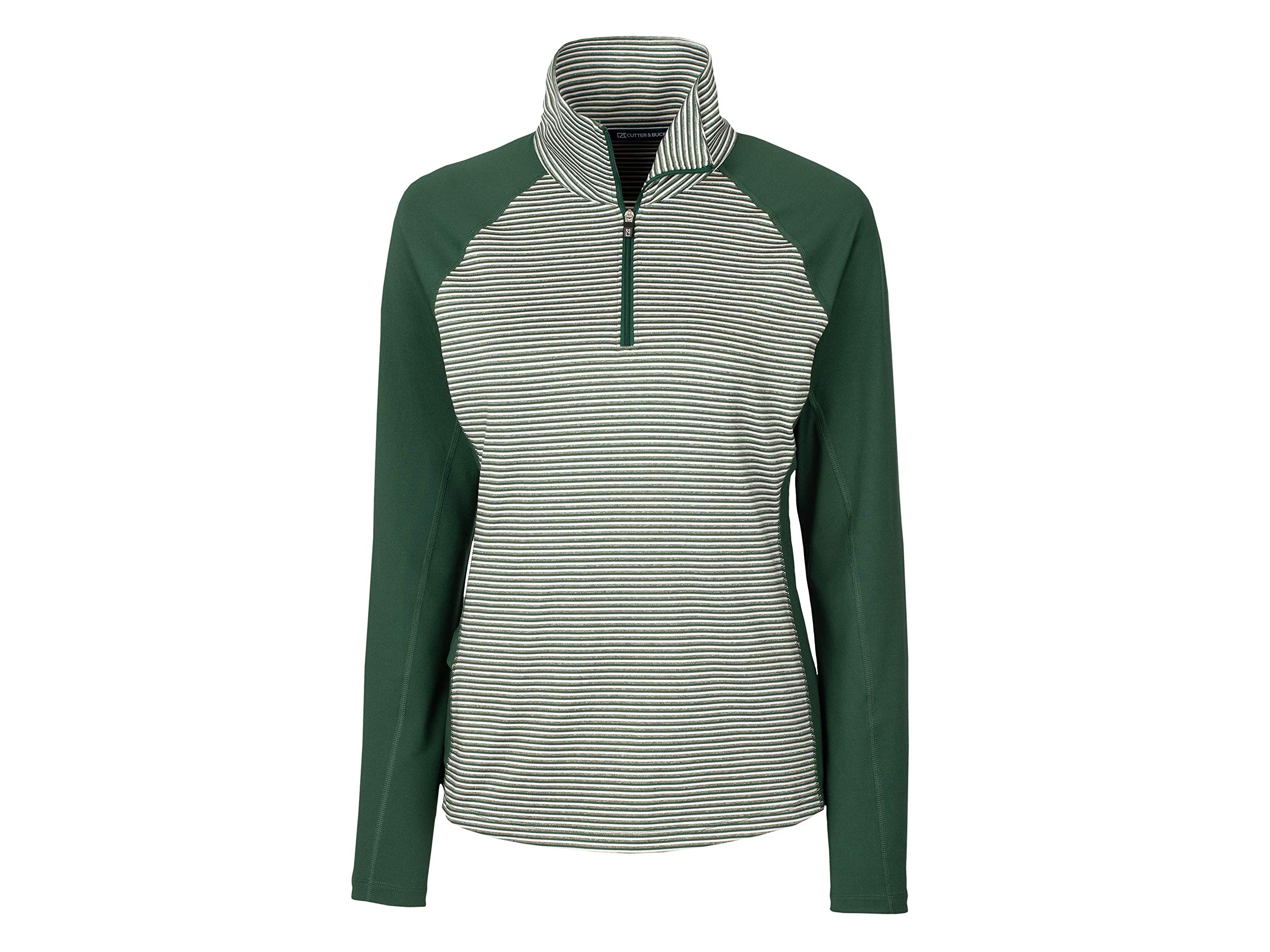 Cutter & Buck Women's Half Zip Pullover Sweatshirt - Lightweight Fleece Jacket for Outdoor Activities, Golf, Hiking & Casual Wear