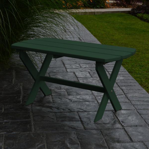 A & L Furniture Poly Folding Oval Coffee Table - Lightweight Portable End Table for Living Room, Patio, or Small Spaces - Perfect for Apartments, Dorms, and Outdoor Use