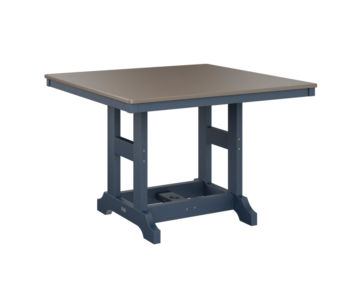 Berlin Gardens Garden Classic 44 Inch Square Bar Height Outdoor Dining Table - Perfect for Patio, Deck, and Backyard Entertaining