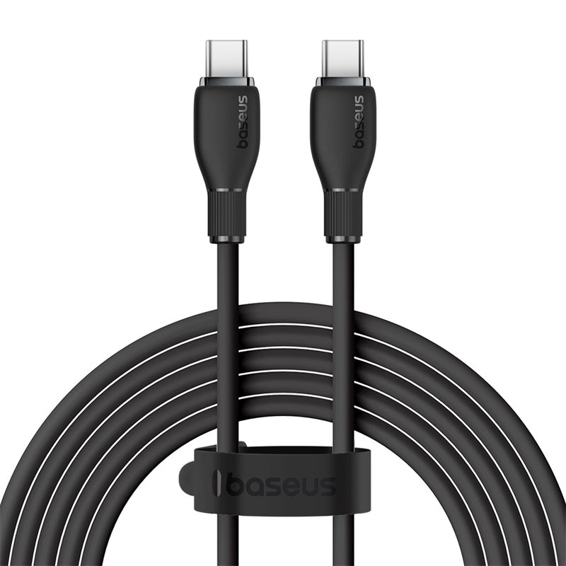 Baseus 100W Fast Charging USB-C to USB-C Cable (2m/6.6ft) - PD Compatible, High-Speed Data Sync, Durable Nylon Braided - Perfect for MacBook, iPhone 15, iPad Pro & Galaxy Devices