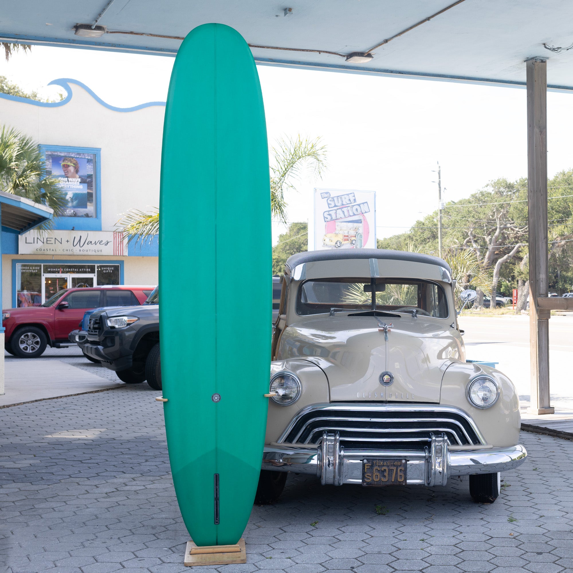 Black Rose Mfg. 50/50 9'7 Longboard Surfboard - Premium Performance Surfboard for Beginners & Professionals - Perfect for Small Waves & Cruising at the Beach