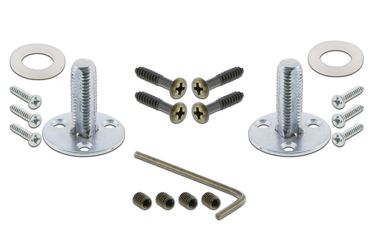 Vintage Egg & Dart Knob Deco Plate - Double Dummy Antique Brass Cabinet Hardware for Kitchen & Bathroom Renovation