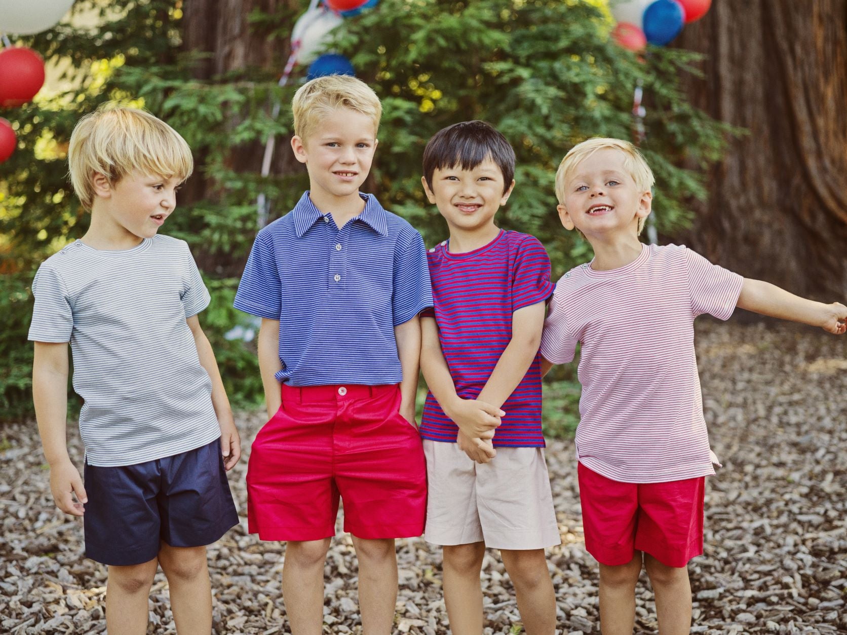 Boys' Short Sleeve Polo Shirt - Royal Blue Striped Casual Top for Kids | Perfect for School, Playdates & Summer Outfits