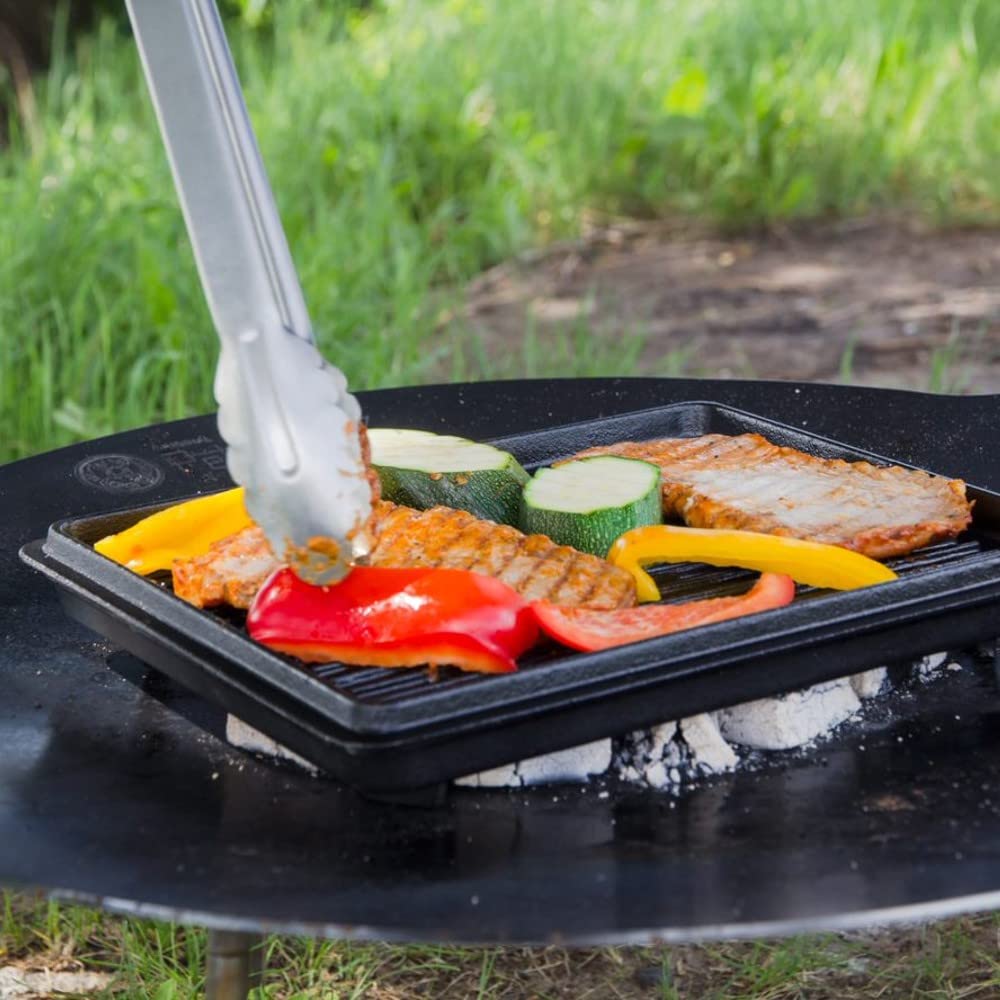 Petromax Large 5.8 Quart Cast Iron Loaf Pan with Lid - Pre-Seasoned Camping & Home Baking Dish with Handles for Dutch Oven Cooking | Perfect for Bread, Casseroles & Outdoor Campfire Meals