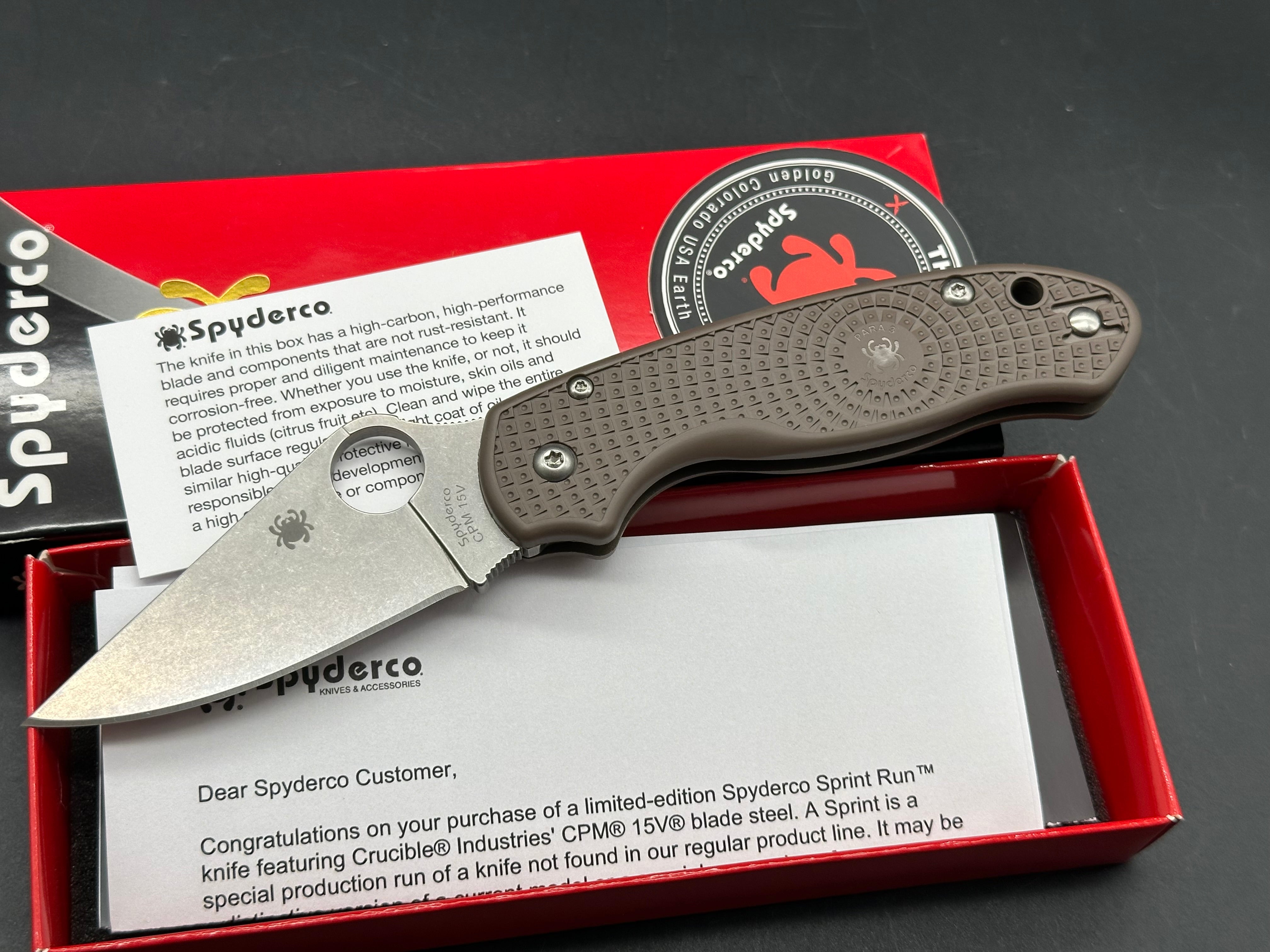 Spyderco Para 3 Lightweight Folding Knife - 2.93