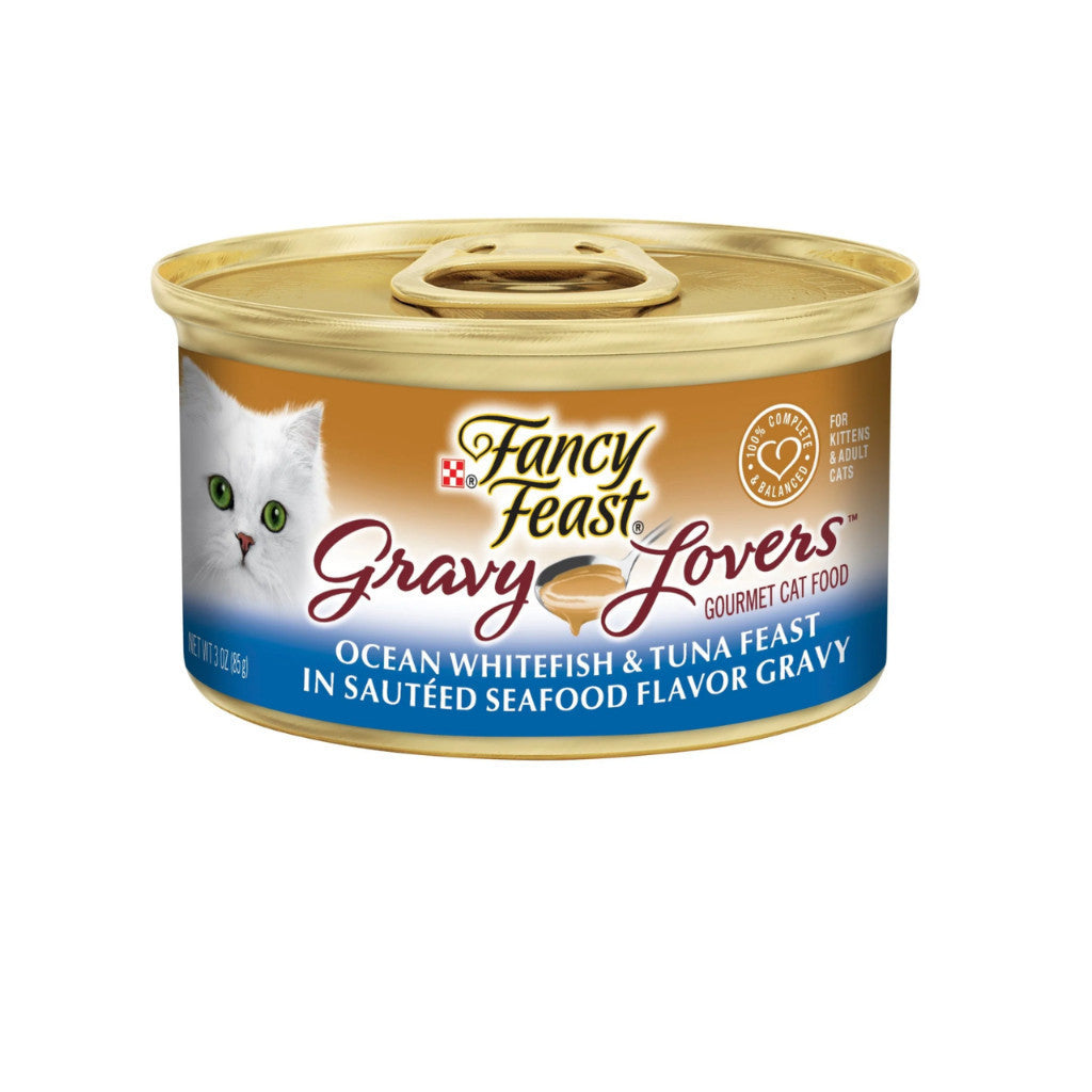 Fancy Feast Wet Cat Food Bundle - 24 Pack of 85g Chunky Classic Gravy Kitten Food with Creamy Chicken Liver & Chicken Recipe | High Protein, Nutritious & Healthy Wet Food for Kittens & Adult Cats | Perfect for Mealtime, Travel & Treats