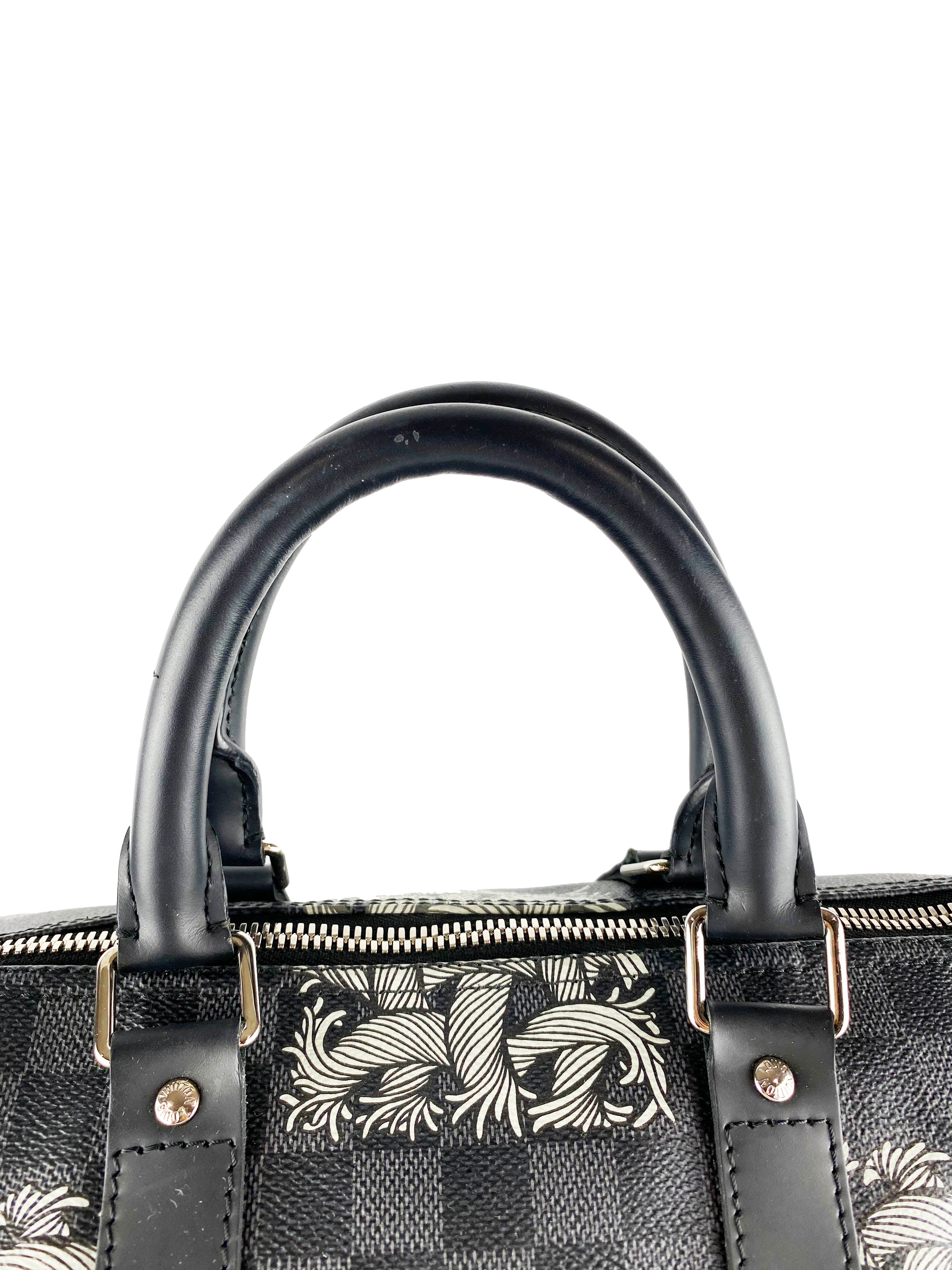 Louis Vuitton x Christopher Nemeth Keepall 45 Travel Duffle Bag - Stylish Designer Carry-On for Weekend Getaways & Business Trips