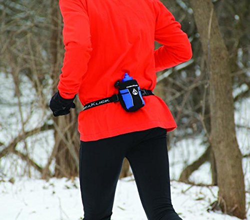 **Solo Sleeve - Hands-Free Hydration Bottle Holder for Waistband or Running Belt, Adjustable & Lightweight (Rose) - Perfect for Running, Hiking, Gym & Outdoor Activities**