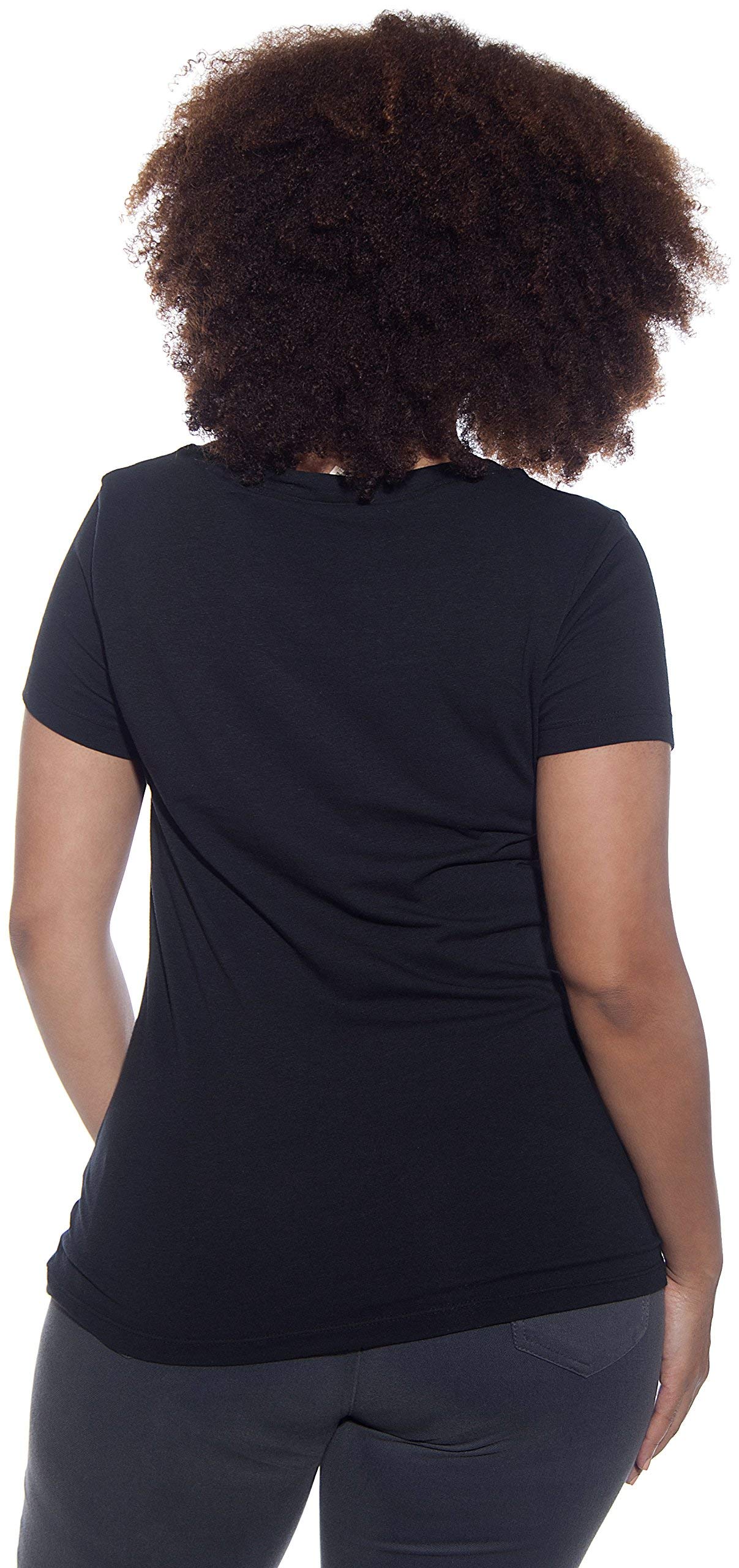 4 Pack Women's Basic V-Neck T-Shirts - Soft Cotton Casual Tees for Everyday Wear, Layering & Workout | Zenana Outfits