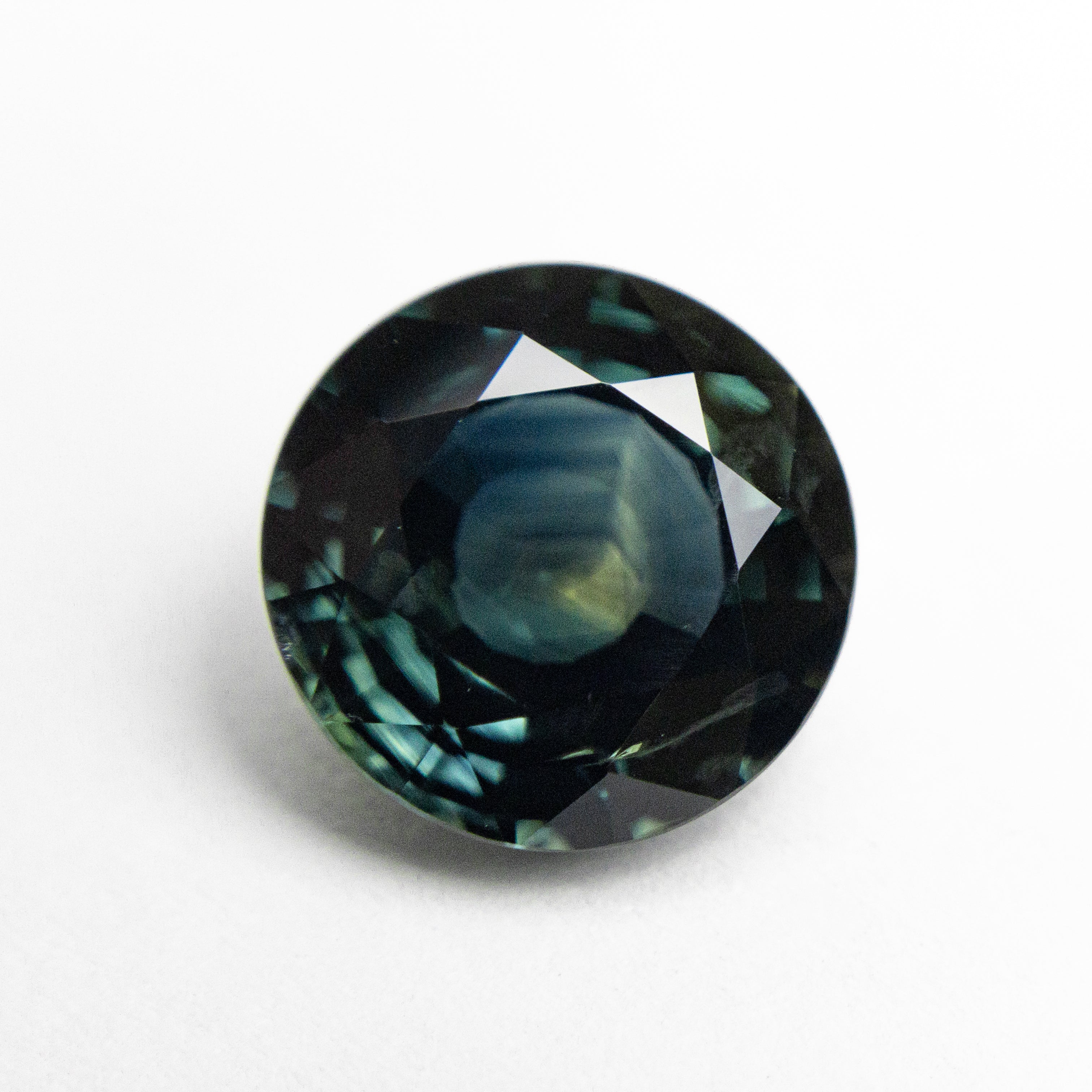 3.14ct Round Brilliant Blue Sapphire Gemstone - 8.70x8.66x4.96mm (19462-01) for Engagement Rings & Jewelry Making