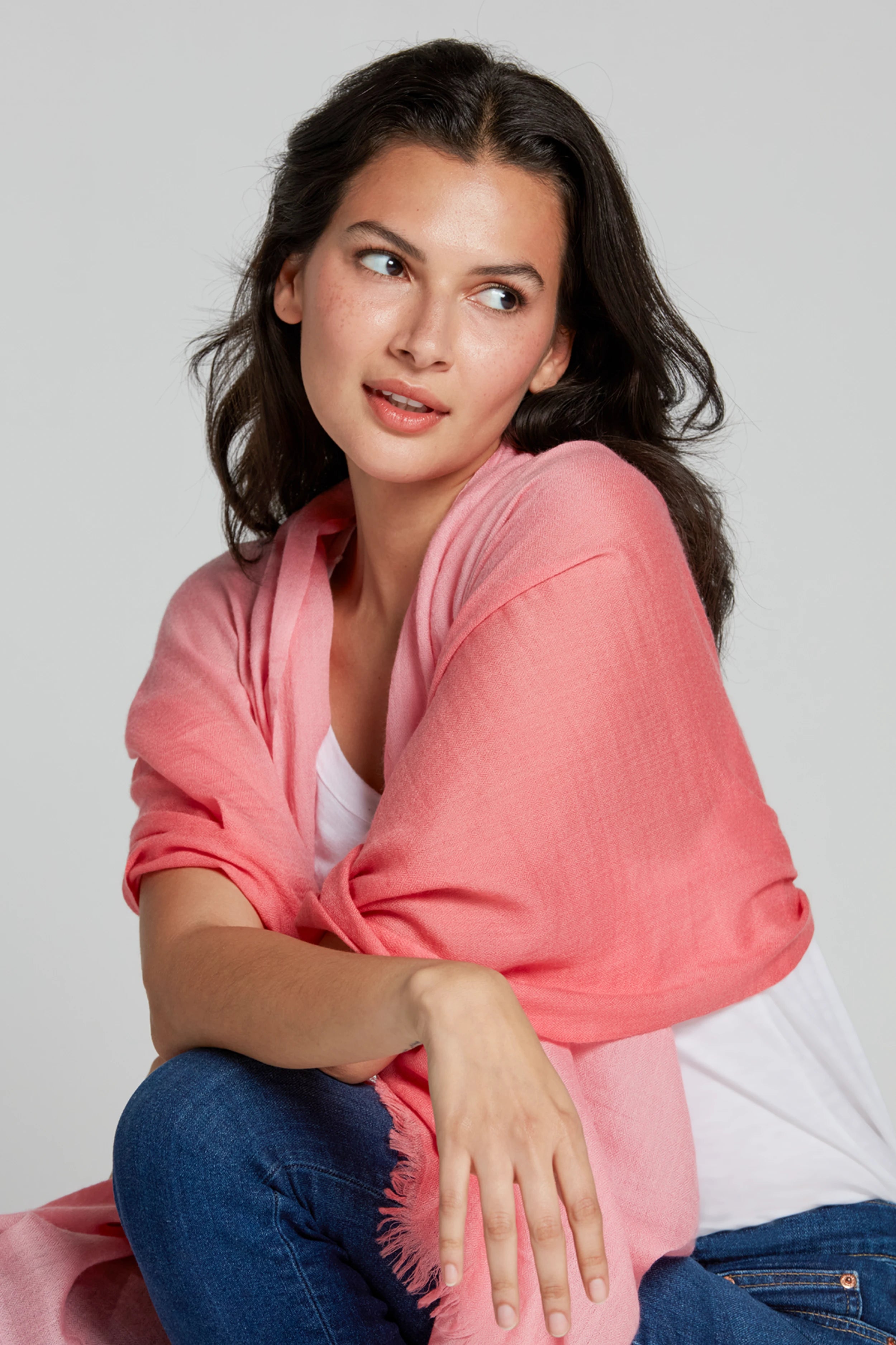 Essential Wrap Scarf - Soft Petal Pink Shawl for Women | Perfect for Fall, Winter & Everyday Outfits