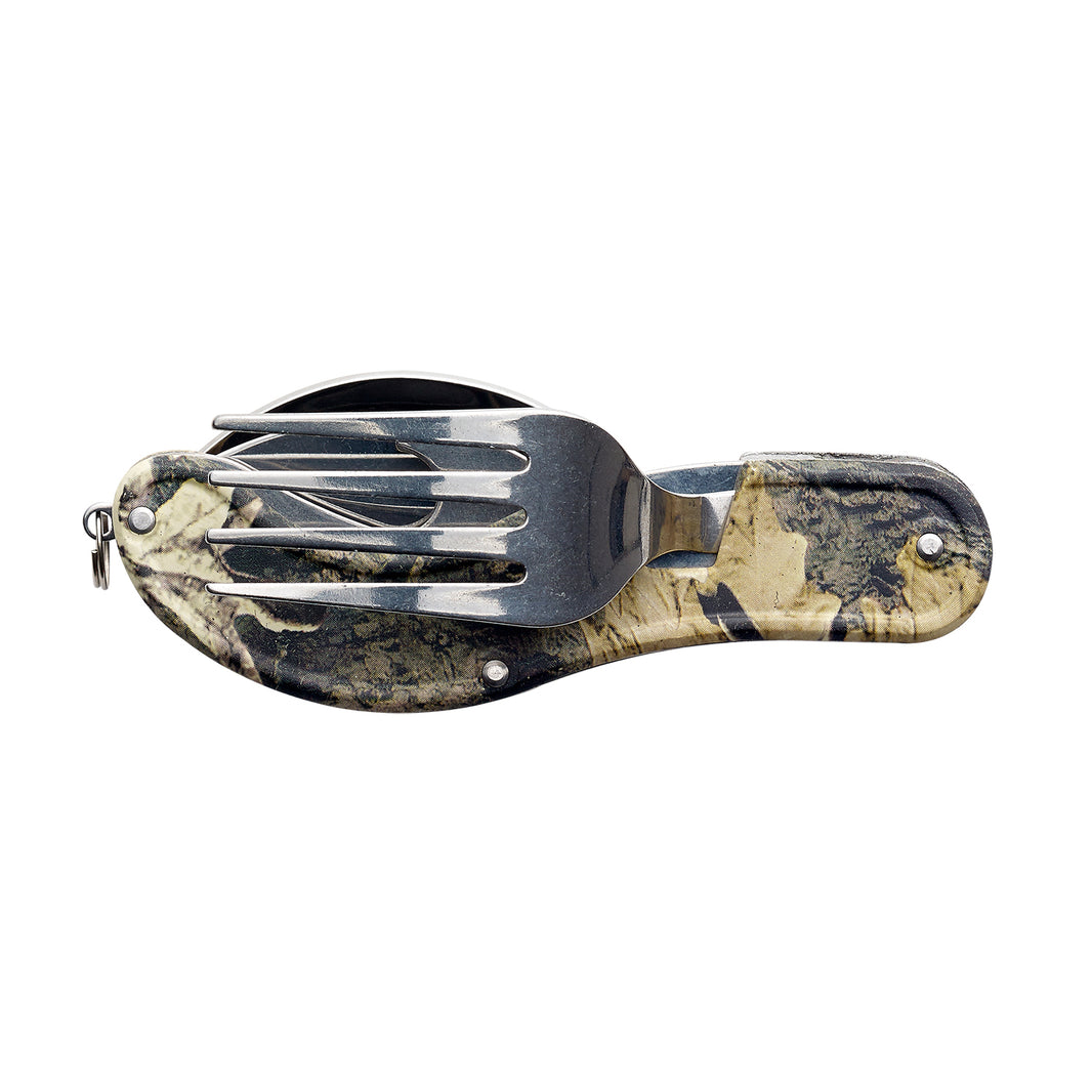 Caribee Compact Pocket Utensil Set - Portable Spoon, Fork, and Knife for Camping, Hiking, and Travel | Lightweight Outdoor Eating Tools