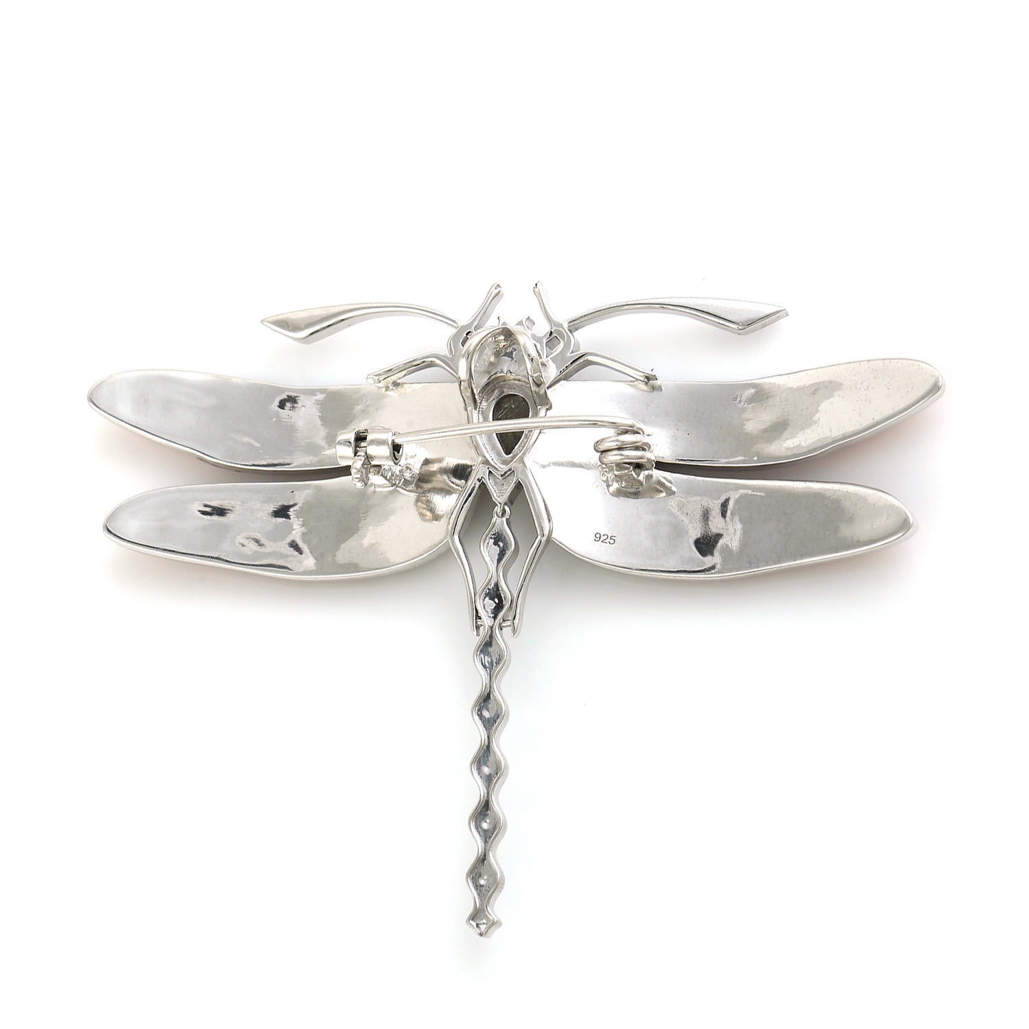 925 Sterling Silver Citrine Garnet Labradorite Multi-Stone Dragonfly Brooch - Elegant Jewelry Gift for Women, Birthday, Anniversary, Mother's Day (Perfect for Parties, Weddings & Special Occasions)