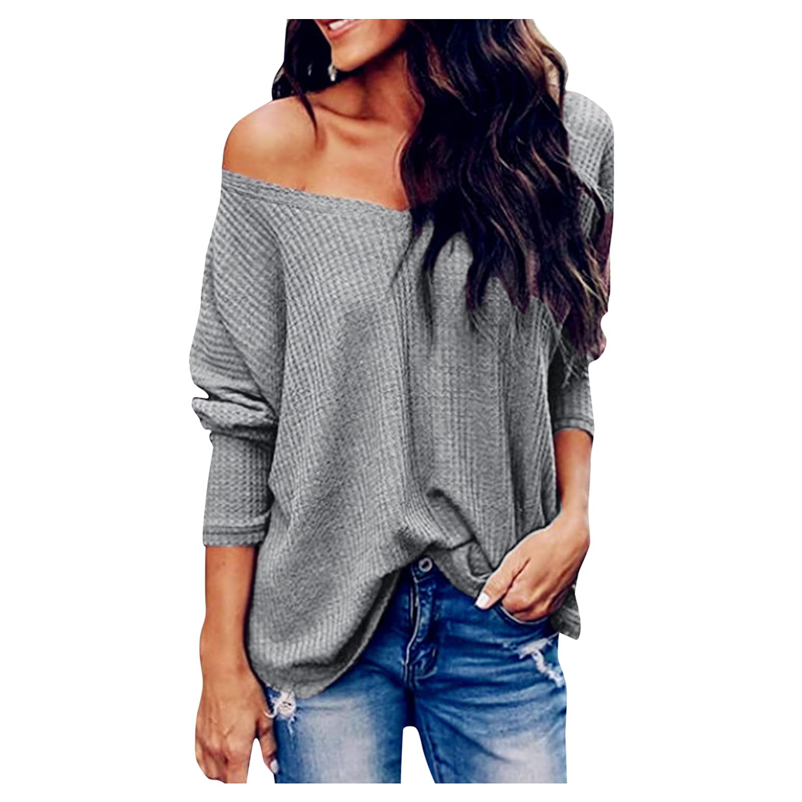 Women's Summer Short Sleeve V-Neck Waffle Knit Tunic Top - Casual Henley Blouse Tee for Beach, Vacation & Everyday Wear