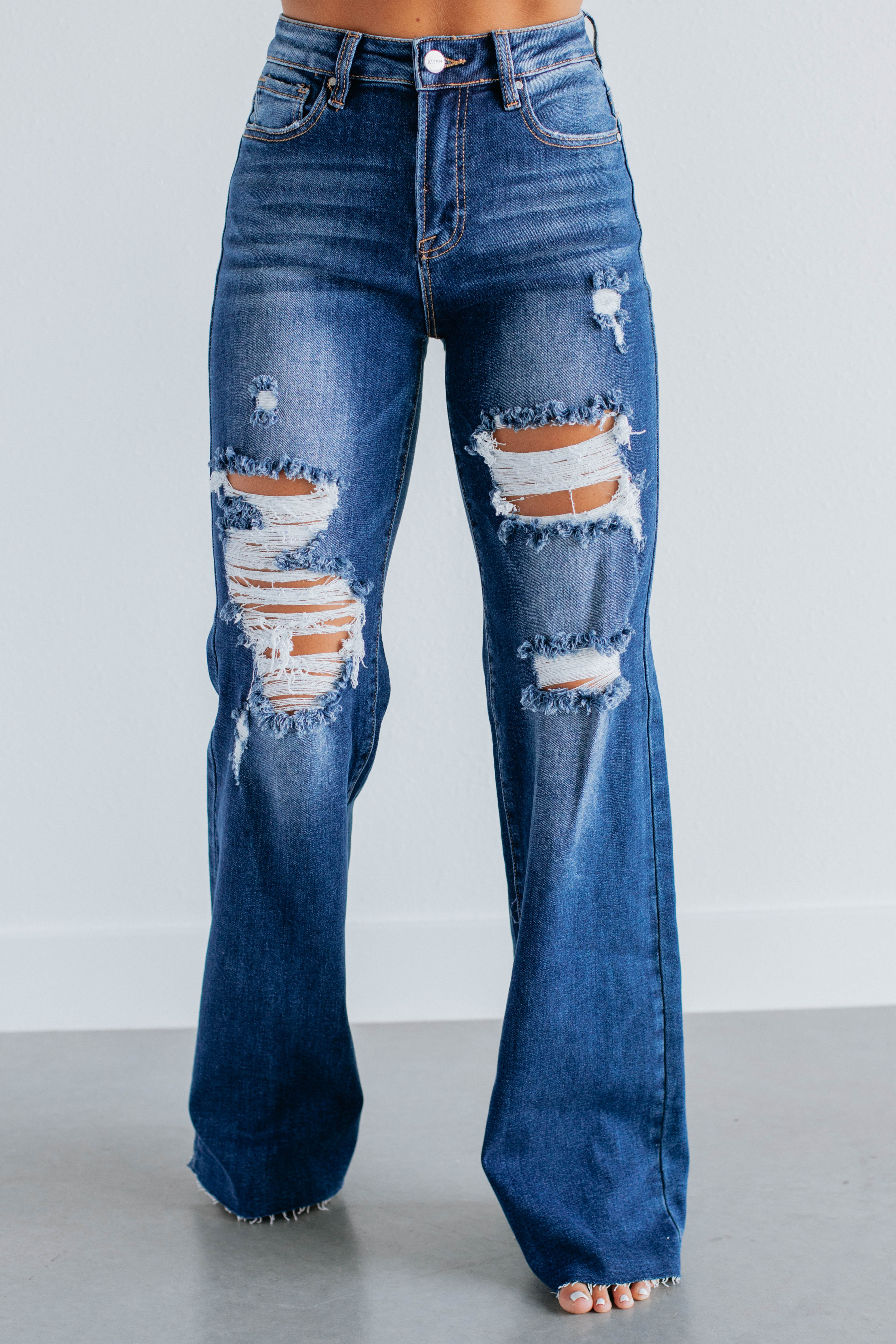 Georgia Risen Jeans for Men - Premium Dark Wash Denim Pants | Comfortable & Stylish for Casual Wear, Office, and Night Out