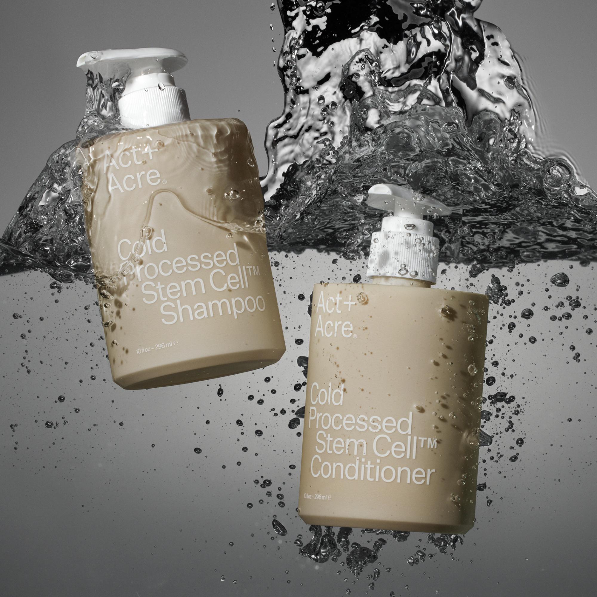 Act+Acre Stem Cell Shampoo for Hair Growth & Repair - Natural Volumizing Shampoo for Thinning Hair - Sulfate-Free & Vegan Hair Care - Perfect for Daily Use & Damaged Hair Recovery