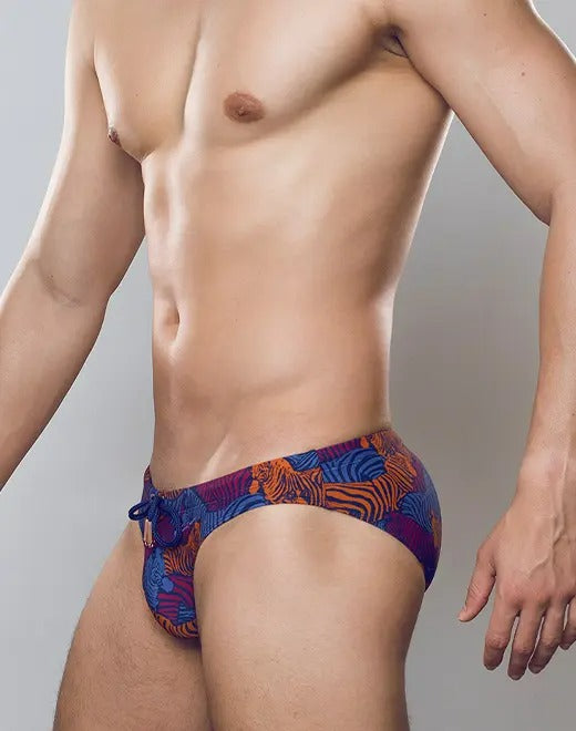2Eros Stallion Print Swim Brief V20 - Stylish Men's Swimwear for Beach & Pool - Comfortable & Quick-Dry Swim Trunks for Summer Vacation & Water Sports