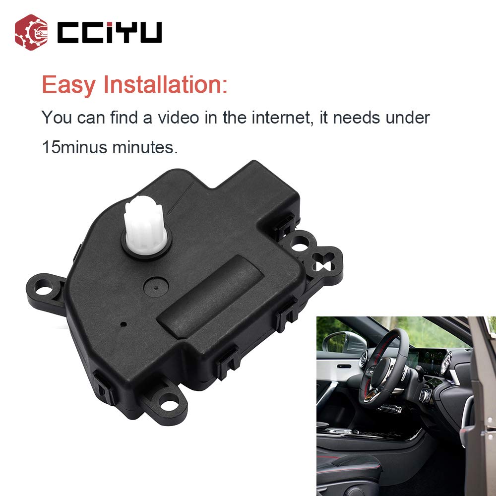 CCIYU HVAC Blend Door Actuator Replacement for 2011-2018 Ford Fiesta - Compatible with 604-251 & BE8Z19E616A - Air Temperature Control System - Perfect for AC/Heating Repair & Climate Control Maintenance