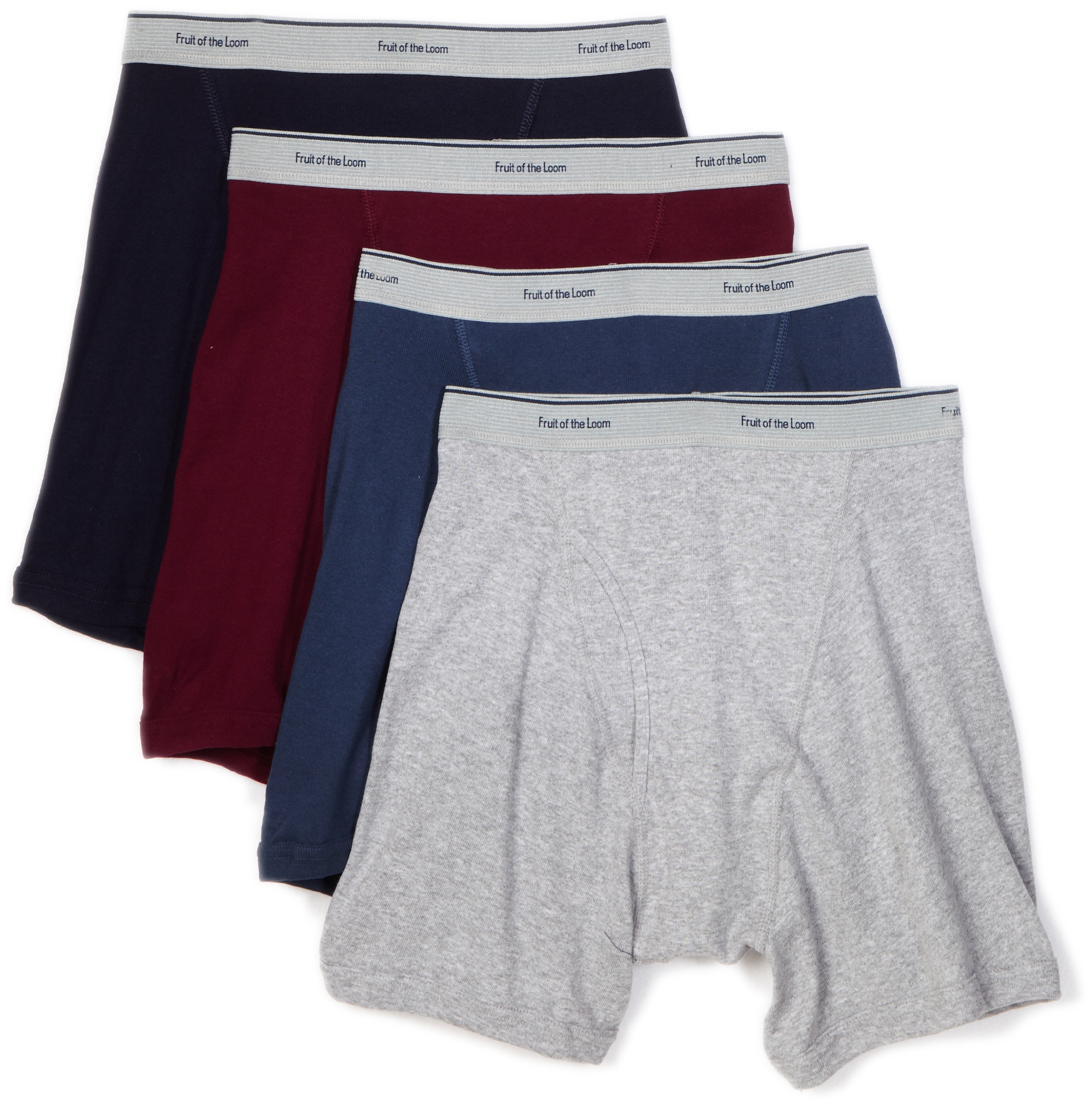 Fruit of the Loom Men's Big & Tall Boxer Briefs 4-Pack - Soft Cotton Underwear for Everyday Comfort, Workout & Lounge Wear