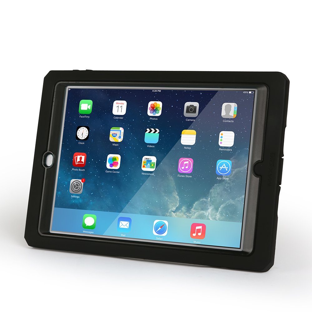 Max Cases Shield Xtreme Protective Case for iPad Air 2 - Shockproof & Slim Design - Black (AP-SX-IPA2-11-BLK) - Perfect for Work, Travel & Everyday Use