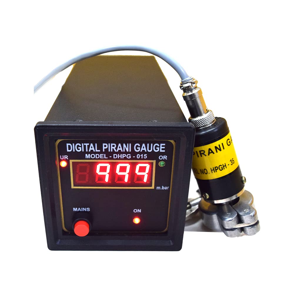 Digital Pirani Gauge with Calibration for Industrial Vacuum & Pharma Use