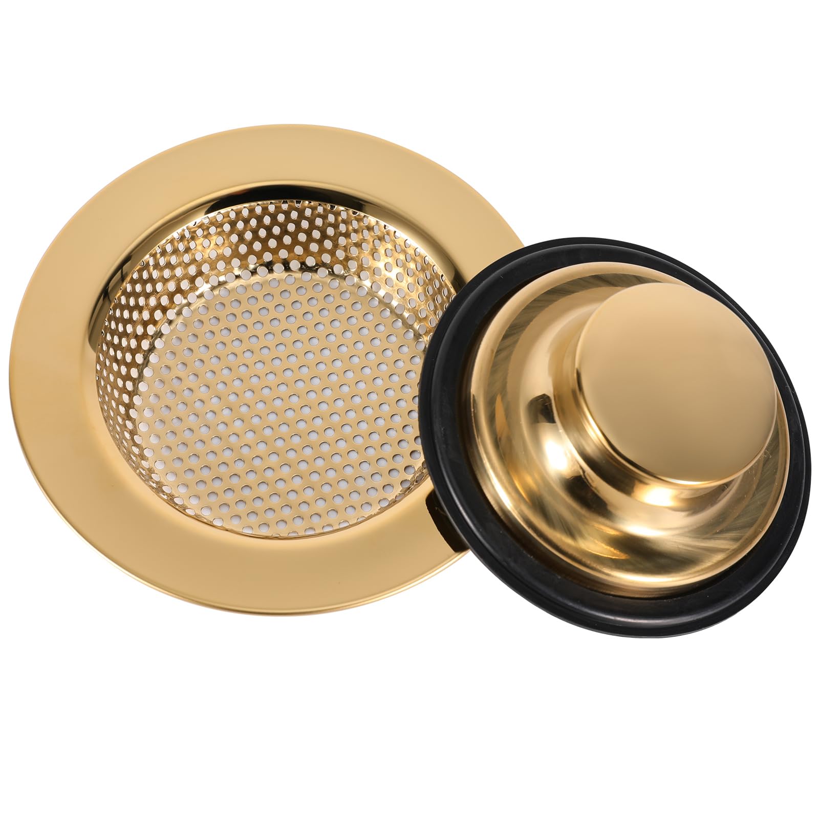 Stainless Steel Kitchen Sink Strainer & Stopper Set - 4.5