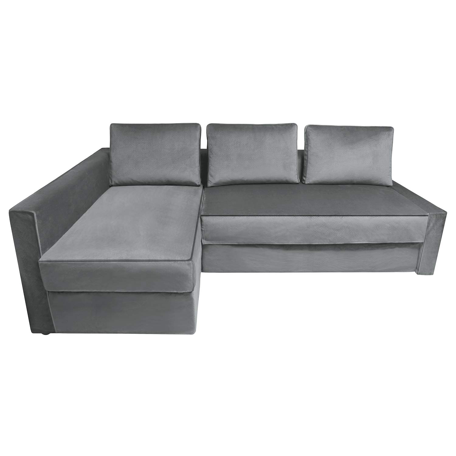 Stretchable IKEA Friheten Sofa Bed Cover - Left Chaise Sectional Couch Slipcover with Cushion & Pillow Covers (2030-17) - Perfect for Living Room Protection, Pet-Friendly Furniture Cover