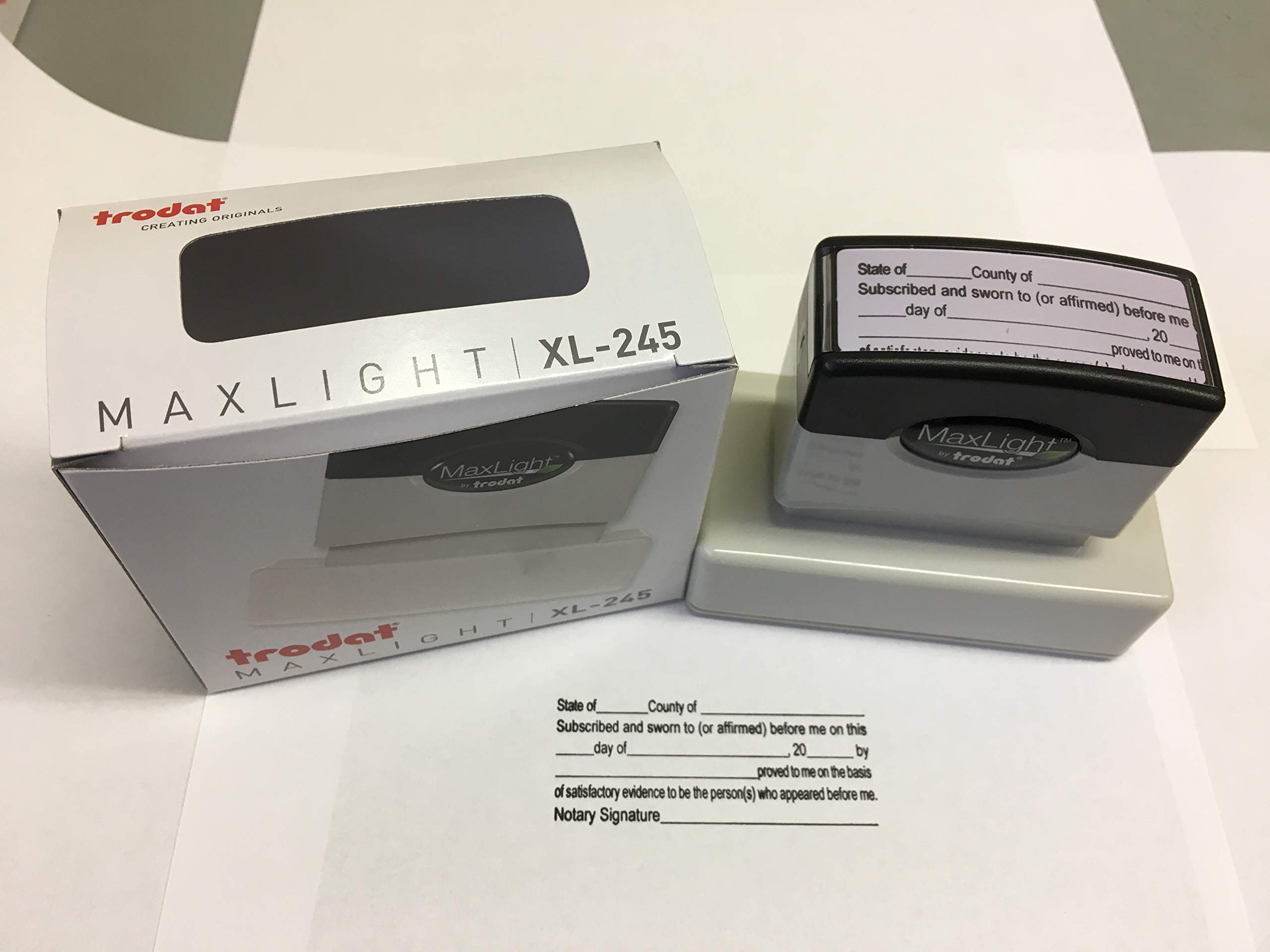 Notary Jurat Stamp - Self-Inking Notary Seal for Official Documents | Perfect for Notaries, Lawyers & Legal Professionals | Use for Certifications, Affidavits & Contracts