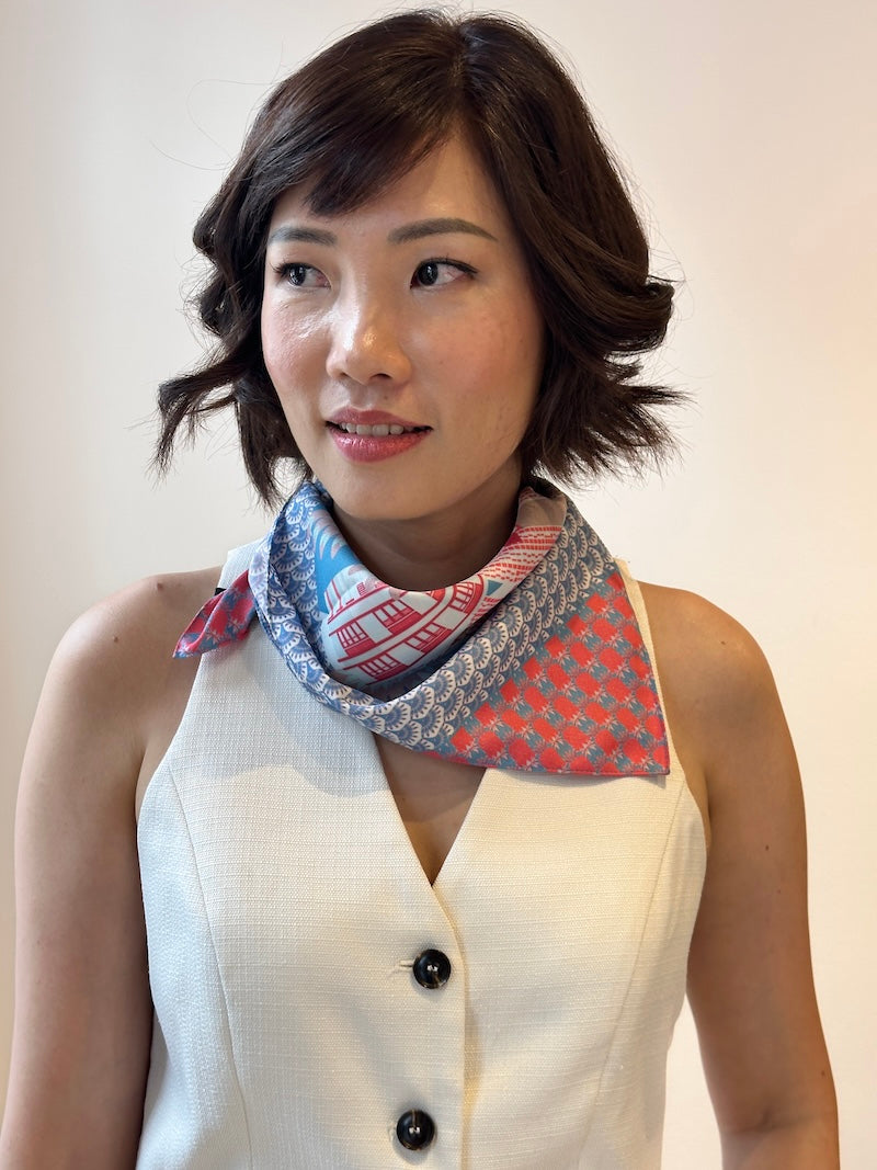 Stylish Tanjong Pagar Petite Re Thread Scarf - Lightweight Fashion Accessory for Women - Perfect for Office, Travel & Casual Outfits