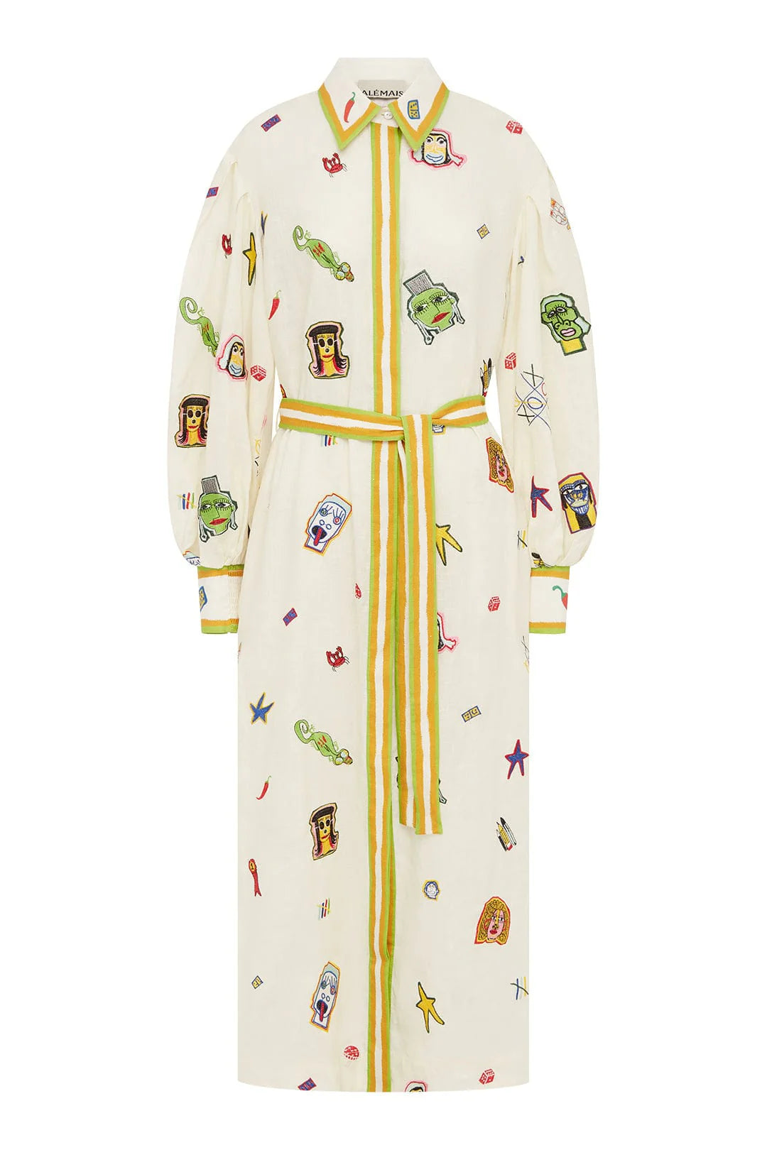 Checkers Embroidered Shirtdress for Women - Stylish Casual & Office Wear - Perfect for Spring & Summer Outfits