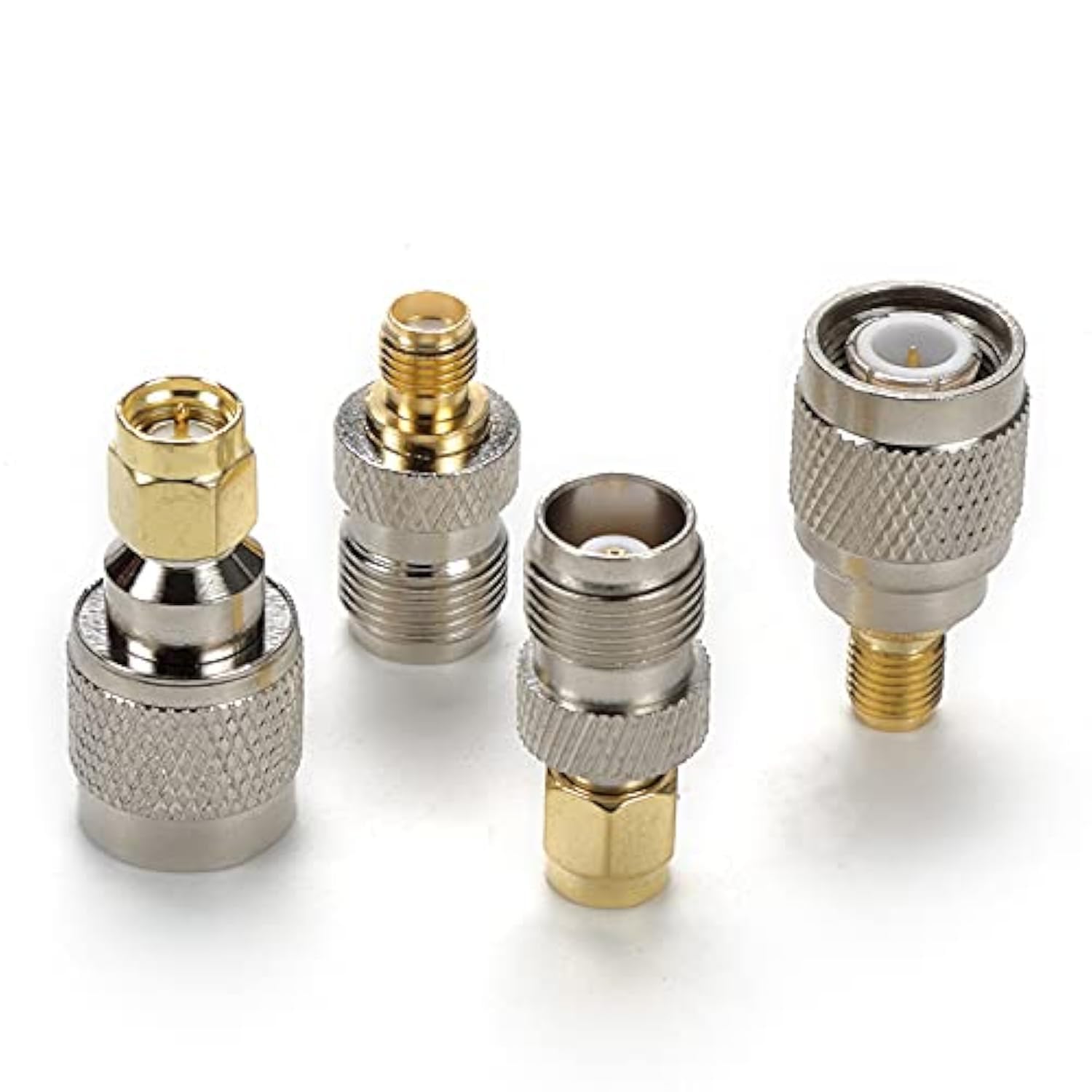 4-in-1 SMA to TNC Adapter Kit for 4G Router, CB Radio, Ham Radio & WiFi Antenna - Compatible with Wireless Routers, PCI Cards & LAN Devices (Pack of 4) - Perfect for Home, Office & Outdoor Signal Boosting