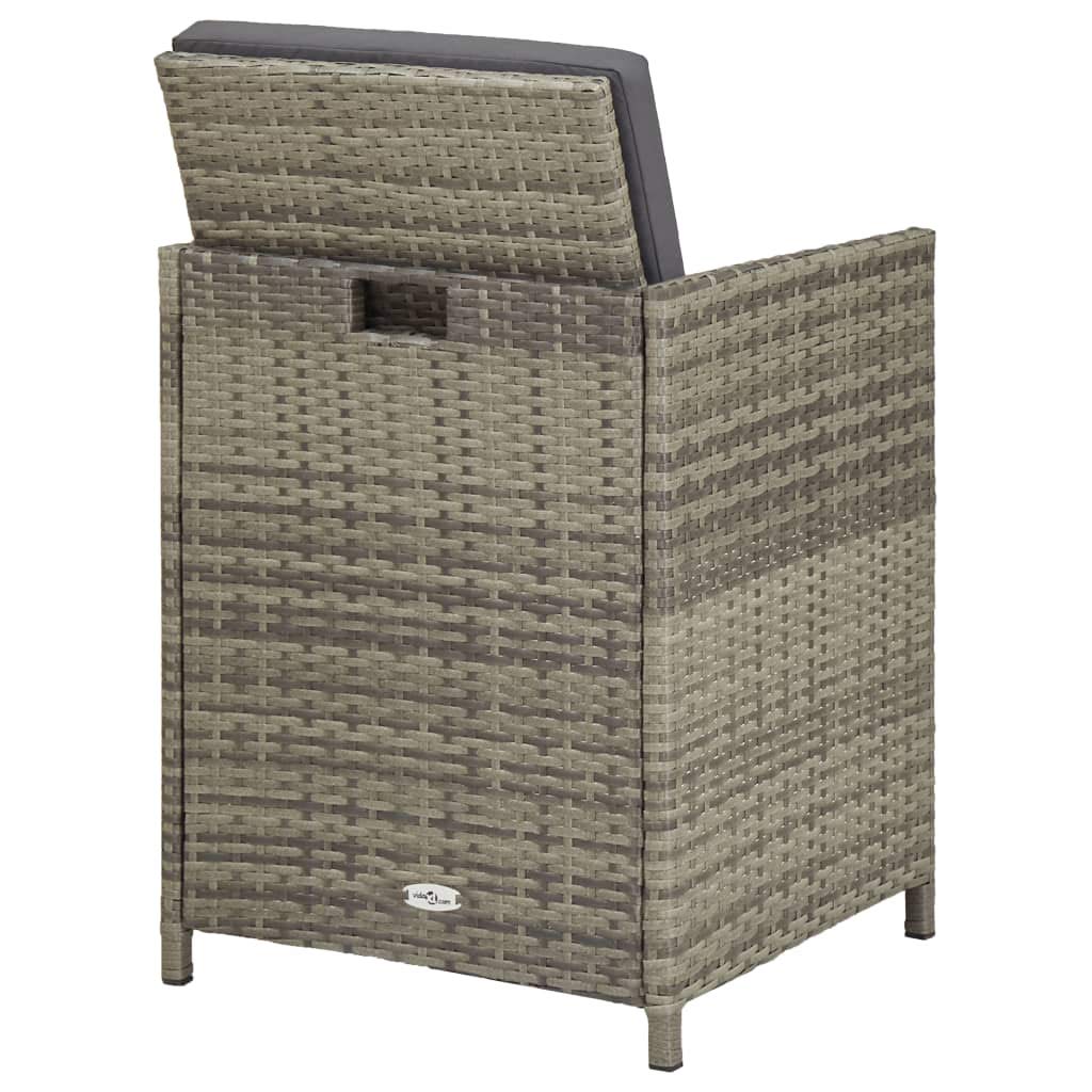 **Outdoor Rattan Dining Chairs Set of 2 with Cushions – Weather-Resistant Poly Rattan Patio Furniture for Garden, Balcony, Deck & Poolside – Perfect for Relaxing & Entertaining**