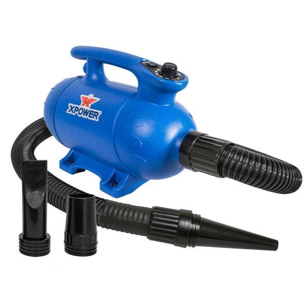 XPOWER 2500W Professional Pet Hair Dryer - Dual Motor High Velocity Dog Grooming Blower for Fast Drying - Perfect for Home Grooming, Pet Salons & Veterinary Clinics