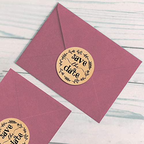 120PCS Wedding Stickers - Save The Date & Bridal Shower Labels for Invitations & Decor