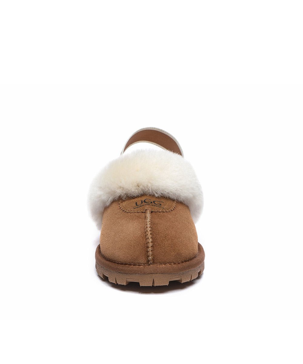 Women's UGG Banded Scuff Slippers - Cozy Indoor/Outdoor House Shoes for Winter Comfort - Perfect for Lounging at Home, Running Errands & Travel