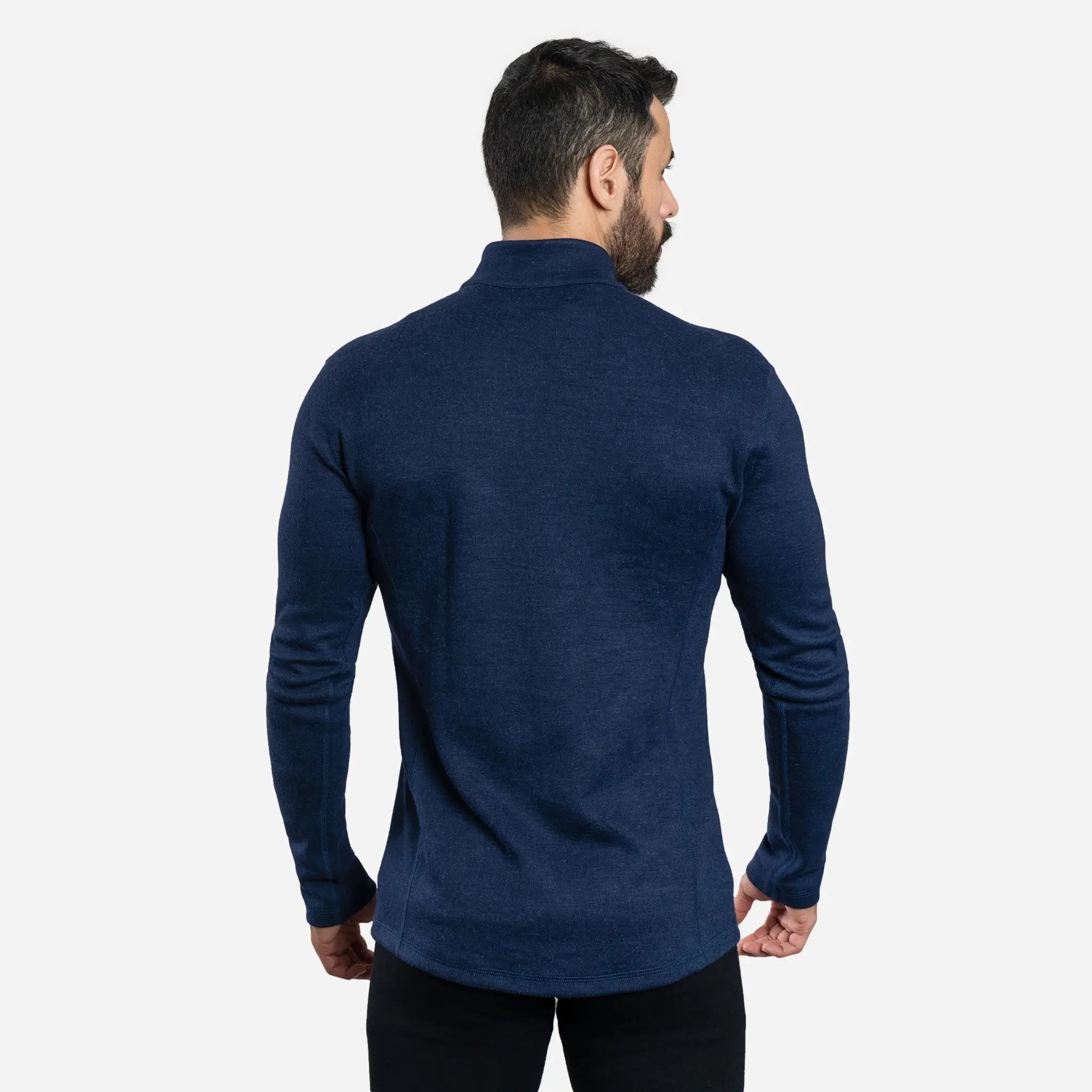 Men's Alpaca Wool Jacket - 420 Midweight Full Zip Fleece for Outdoor Hiking & Winter Travel | Warm & Durable Cold Weather Coat
