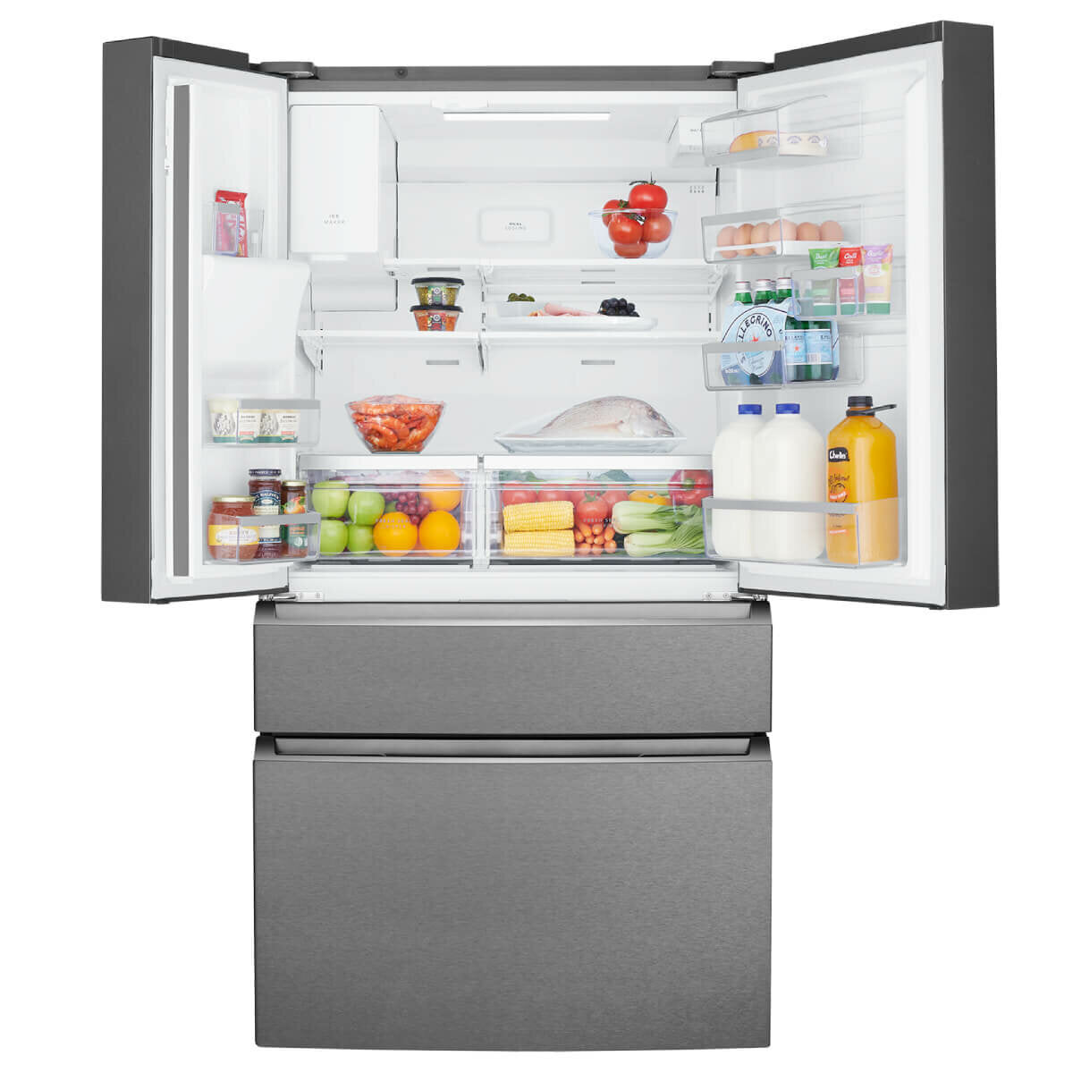 Westinghouse 609L French Door Refrigerator in Stainless Steel - WHE6170SB | Energy Efficient, Spacious Design for Modern Kitchens & Large Families
