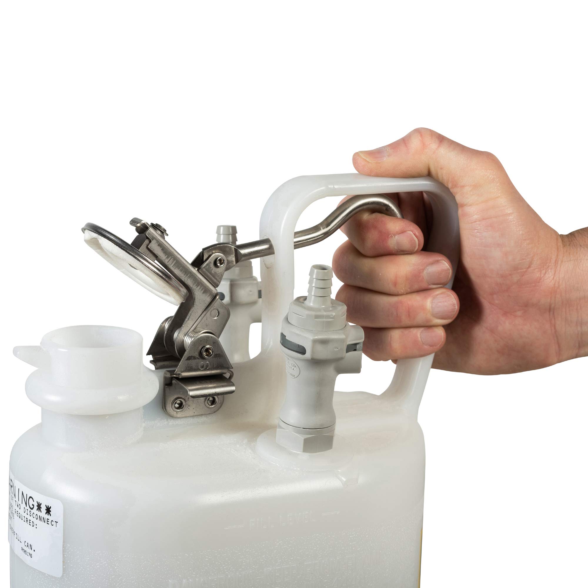 Justrite 1 Gallon HPLC Waste Can with EDPM Liner - Chemical & Solvent Disposal for Laboratories & Research Facilities