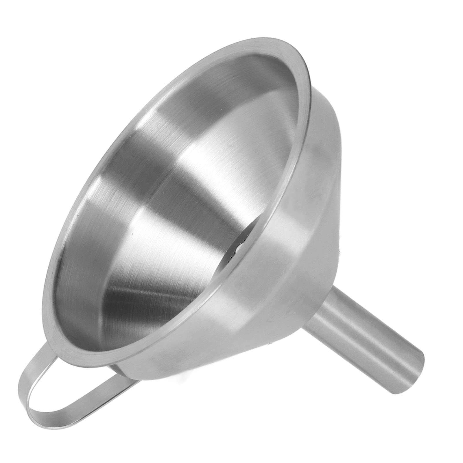 Fafeicy Large Stainless Steel Industrial Funnel with Strainer & Brush - Heavy Duty Kitchen, Lab & 3D Printing Funnel for Cooking, Chemistry Experiments & Resin Pouring