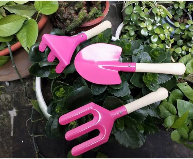 FRAHS 3-Piece Garden Tool Set - Heavy Duty Gardening Supplies, Portable Multi-Function Hand Tools for Outdoor Gardening - Perfect Gardening Gifts for Home, Yard & Landscaping Projects