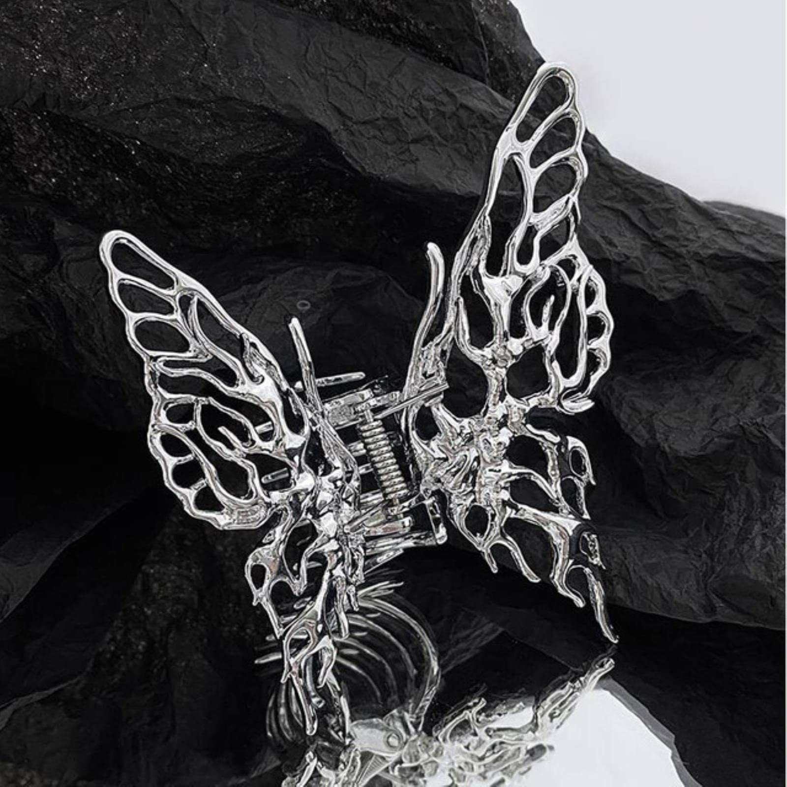 Butterfly Hair Clip for Women - Metal Liquid Geometric Hairpin, Headband Hair Accessories for Back Head - Perfect for Parties, Weddings, and Everyday Styling - Wholesale Available