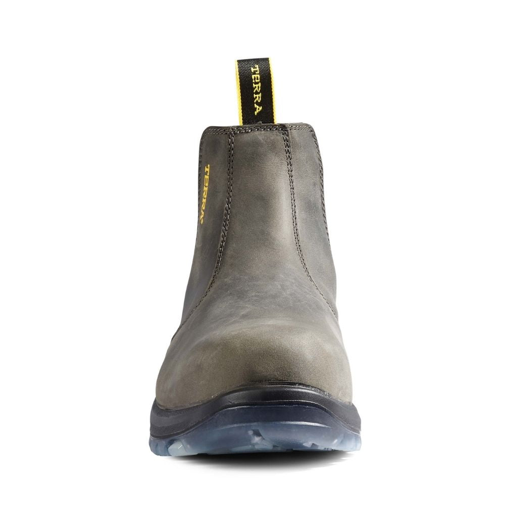 Terra Murphy Unisex 6 Composite Toe Slip-On Work Boots - Lightweight Safety Shoes for Men & Women (Grey) - Ideal for Construction, Warehouse & Industrial Work