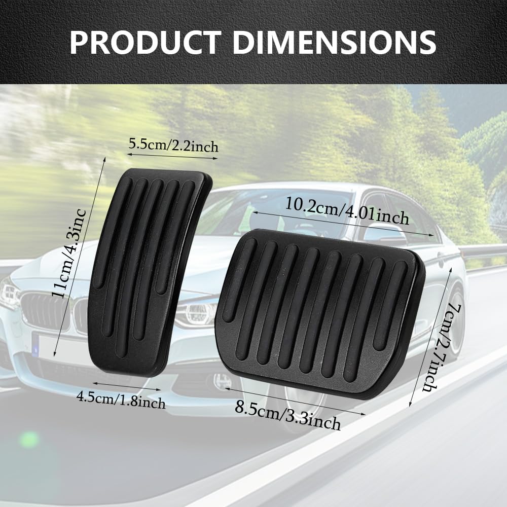 Non-Slip Aluminum Car Pedal Covers for Model 3/Y - Black Auto Accessories for Enhanced Driving Safety
