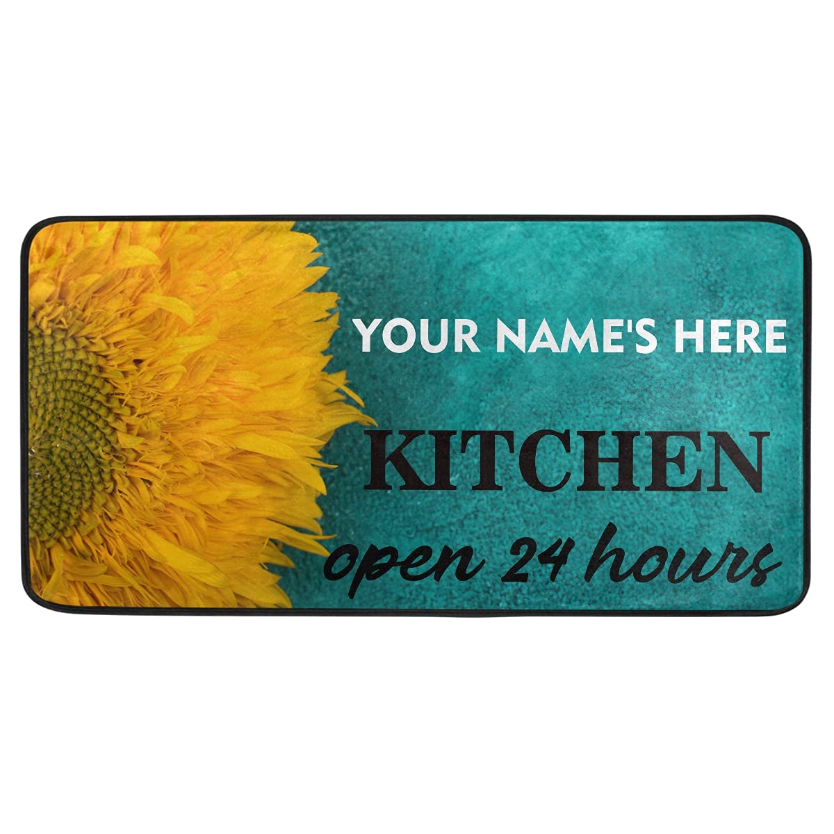 Custom Sunflower Kitchen Rug - Non-Slip 39