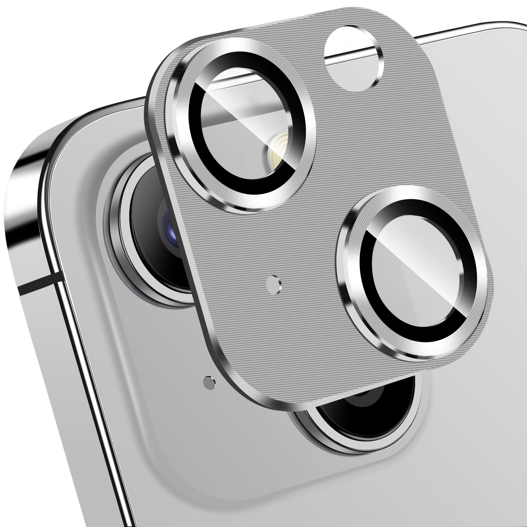 QHOHQ 3 Pack iPhone 15 & 15 Plus Camera Lens Protector - 6.1